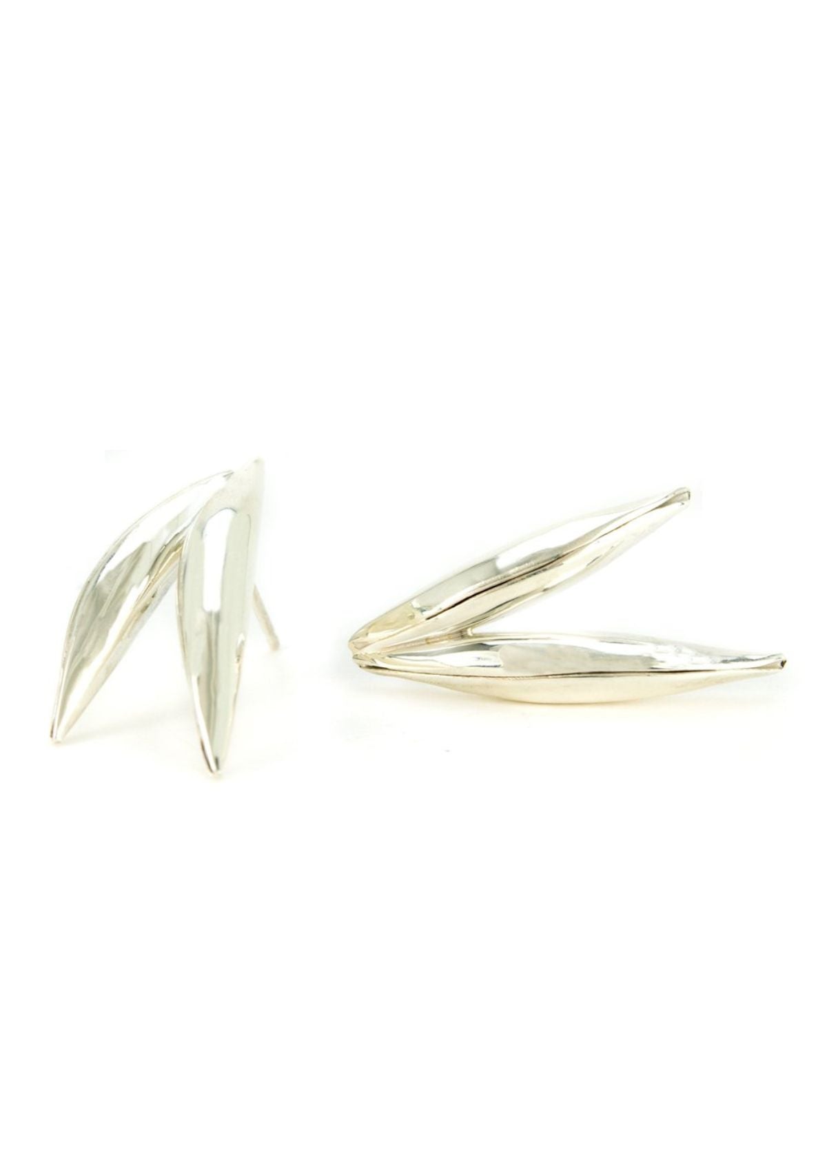 MARGARET ELLIS Double Pod Stud Earring - Sterling Silver