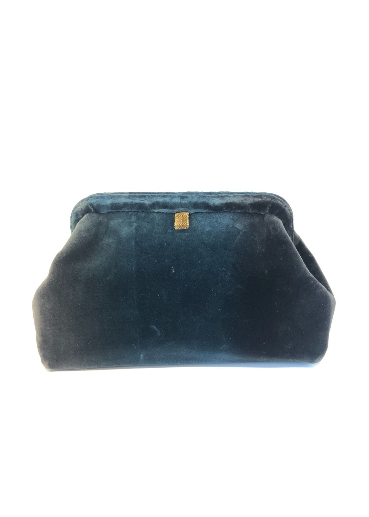 MARIAN PAQUETTE Liette Velvet Clutch Handbag - Green Ombre