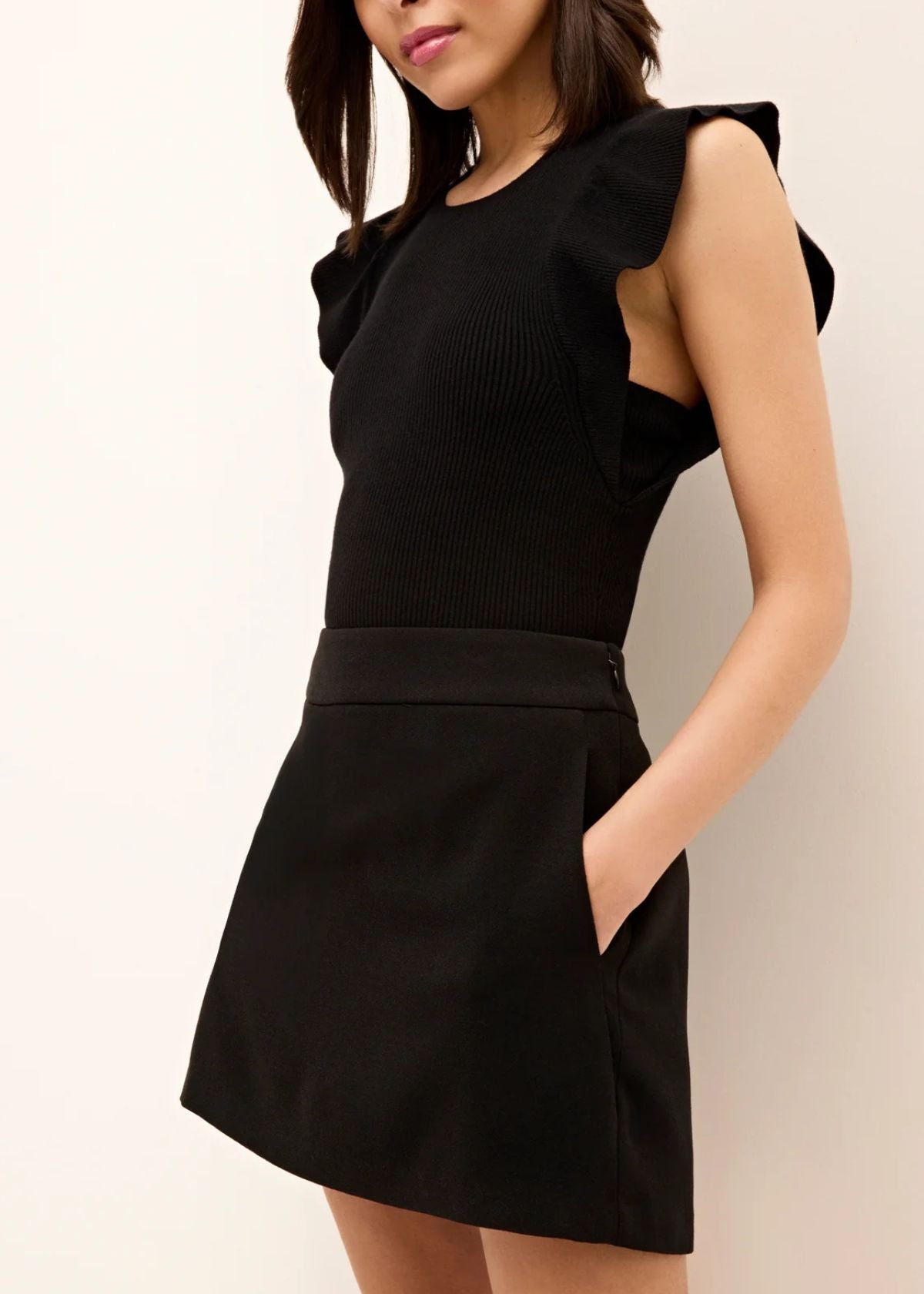 MARIE OLIVER Rory Top - Black