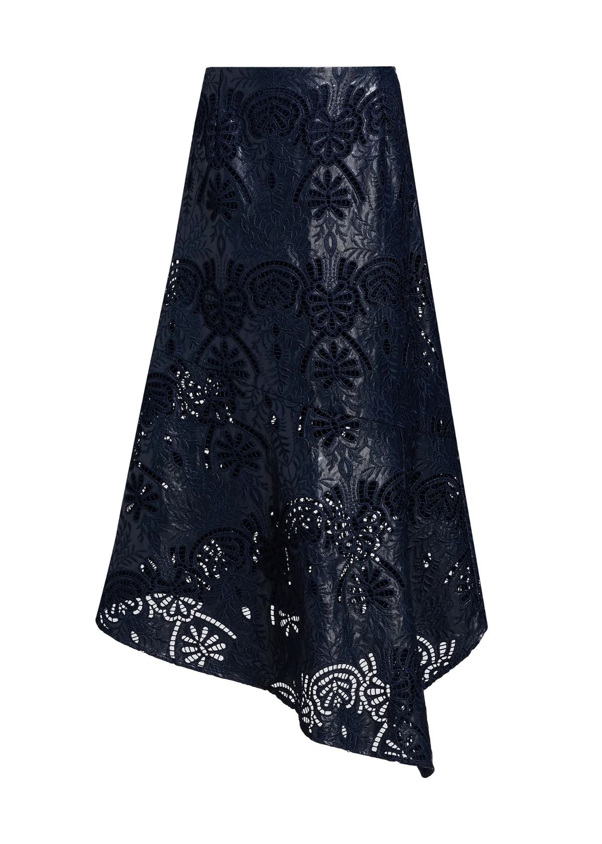 MARIE OLIVER Casey Midi Skirt - Naval