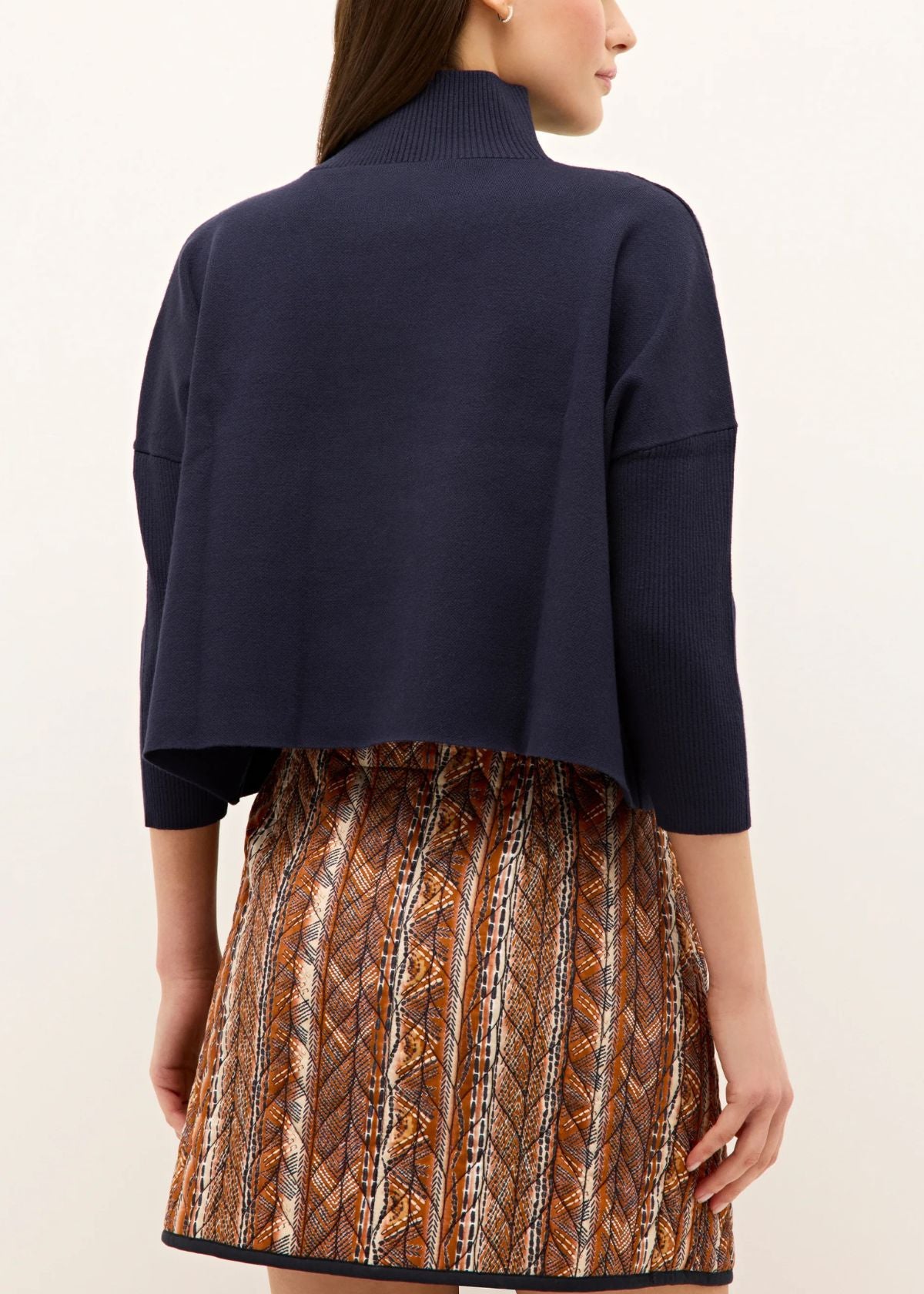 MARIE OLIVER Claudie Popover Sweater - Navy