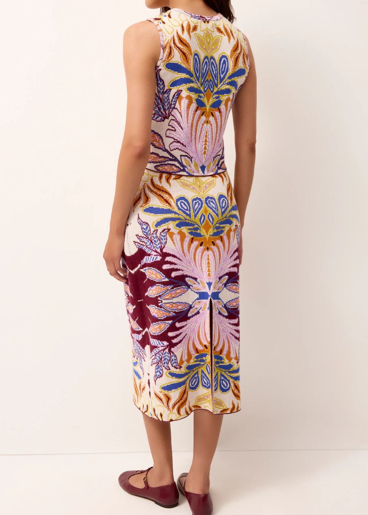 MARIE OLIVER Janis Knit Midi Skirt - Hydrofleur