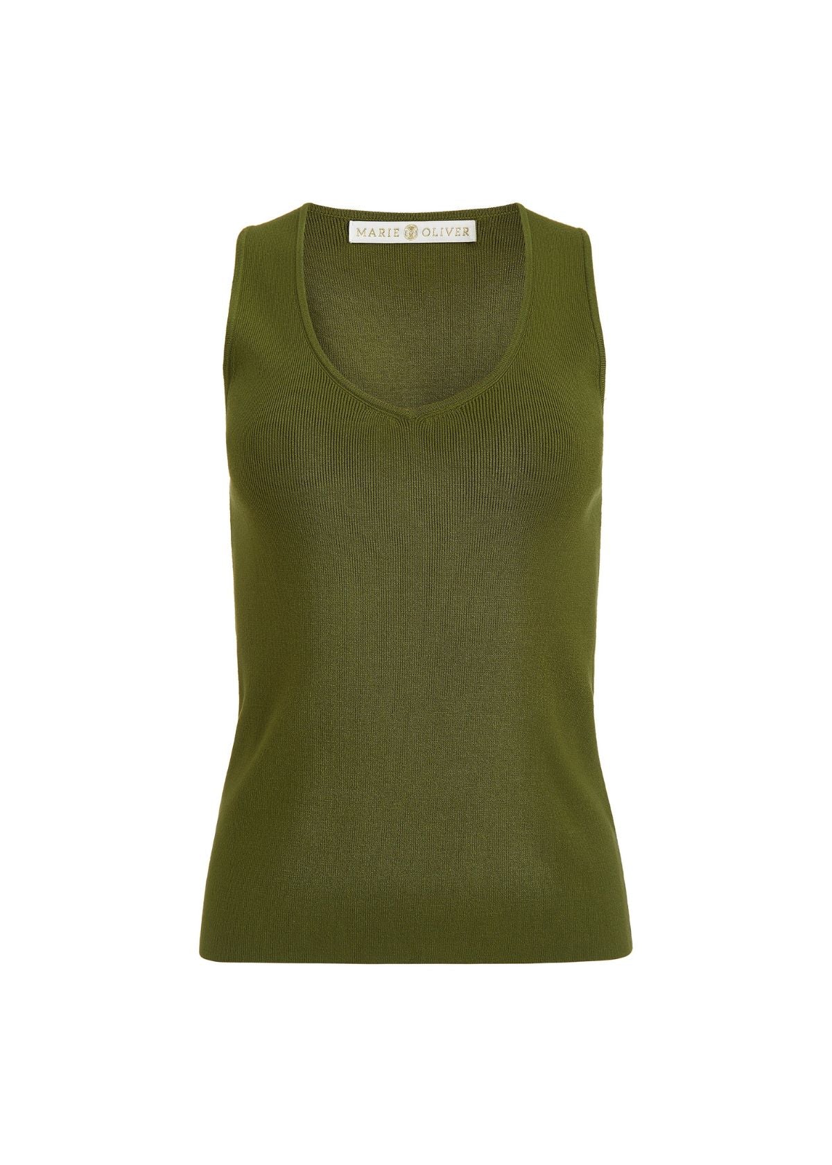 MARIE OLIVER Miranda Tank Top - Pesto