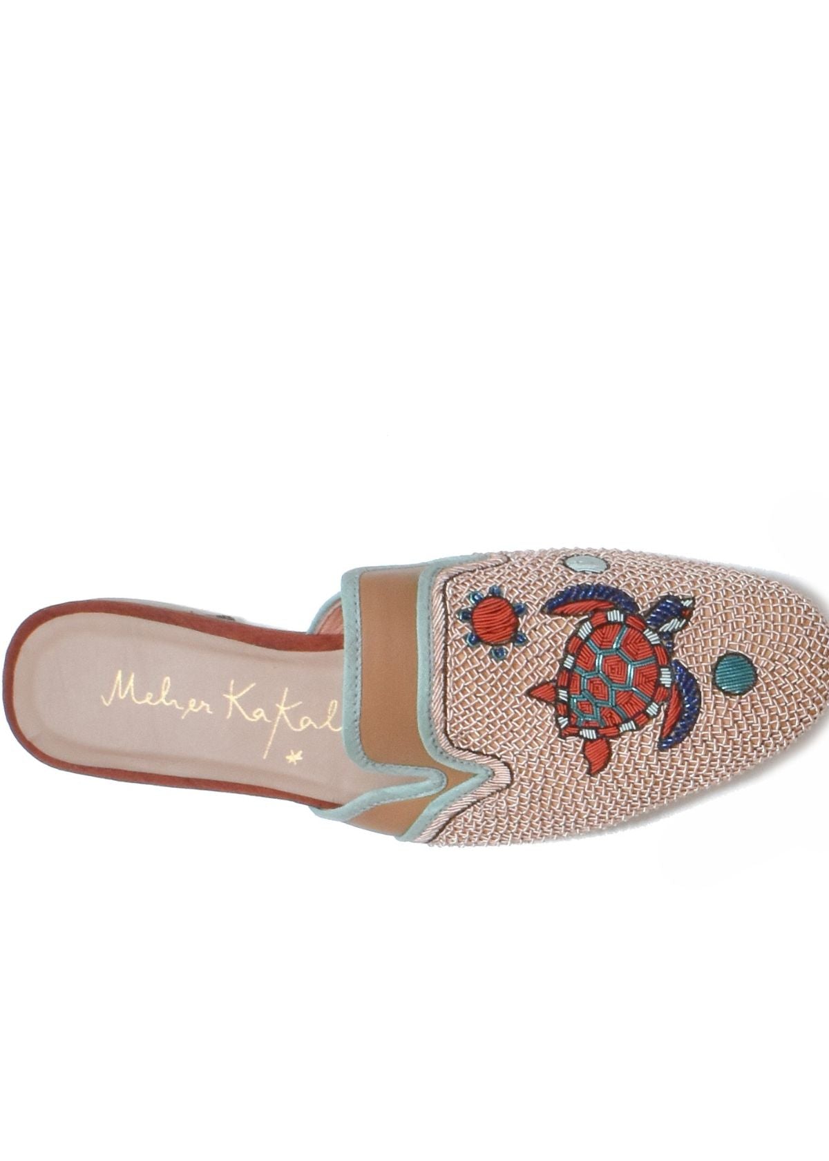 MEHER KAKALIA Darwin Slipper - Camel/Peach