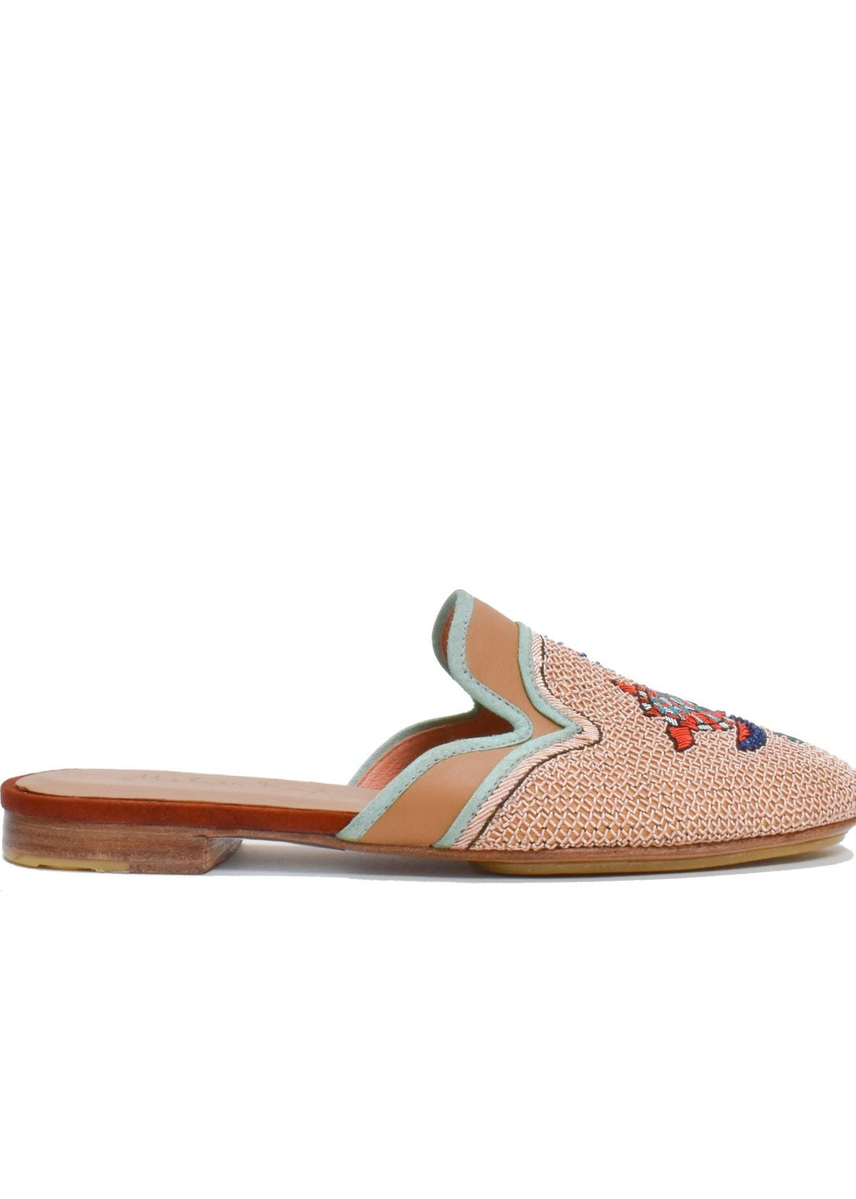 MEHER KAKALIA Darwin Slipper - Camel/Peach