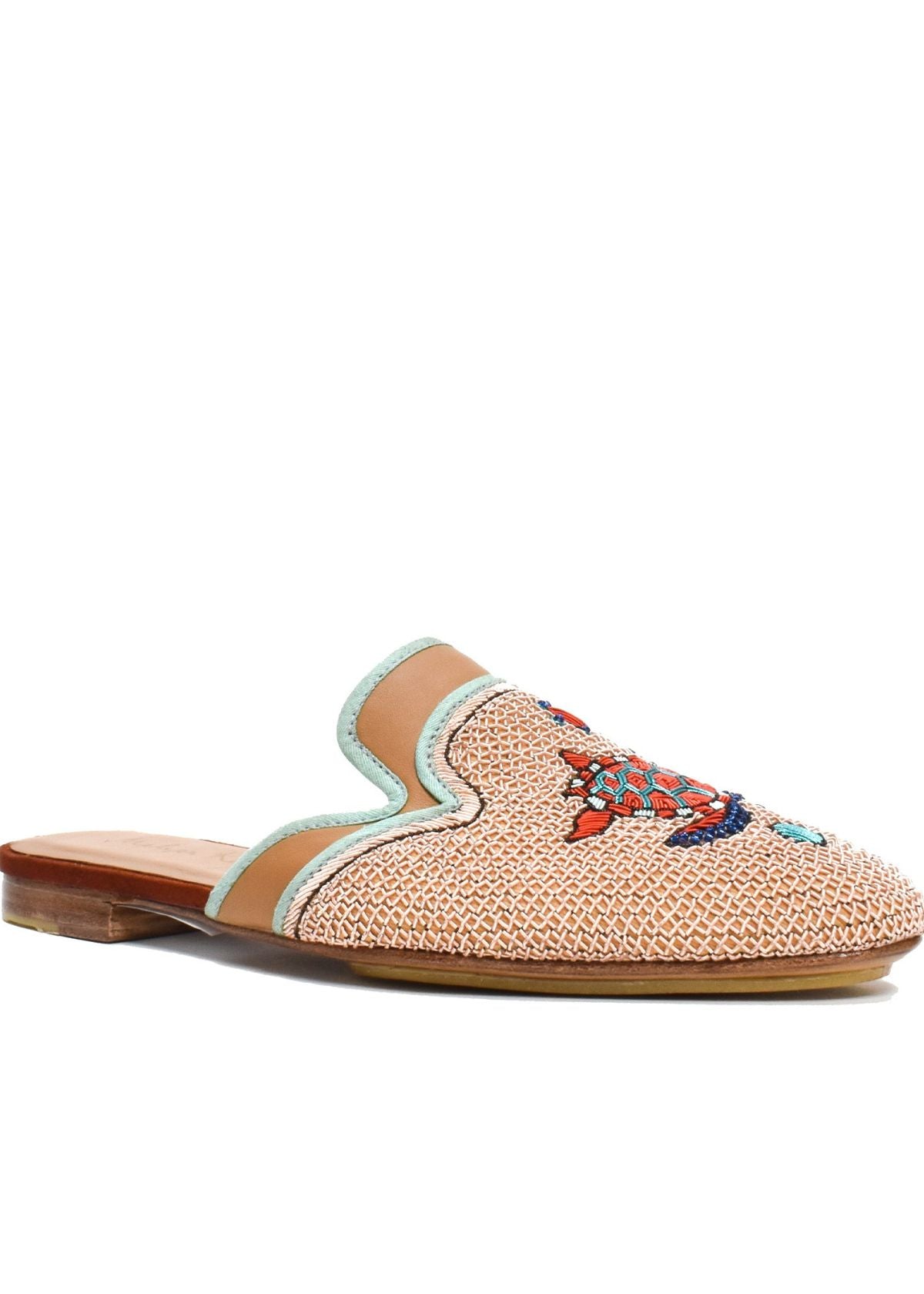 MEHER KAKALIA Darwin Slipper - Camel/Peach