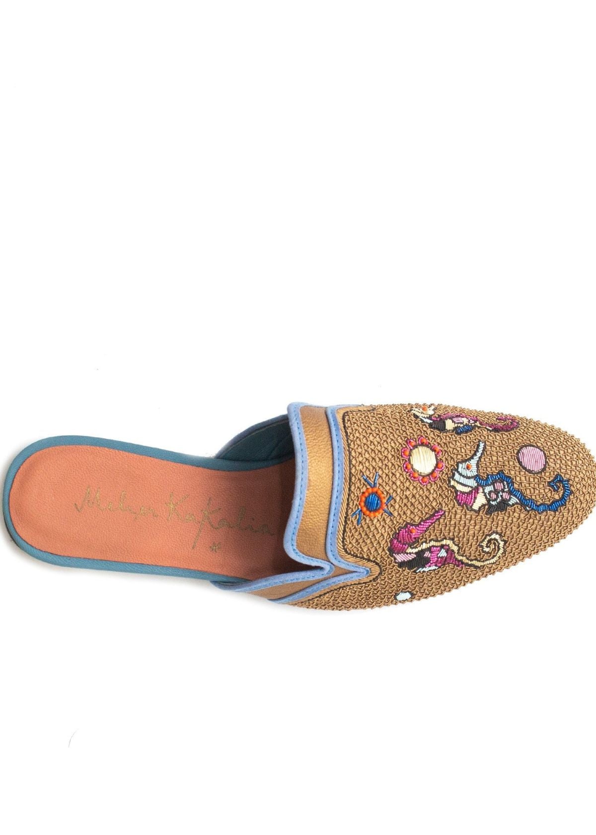 MEHER KAKALIA Hikkaduwa Slipper - Lovato Gold/Roof Afza