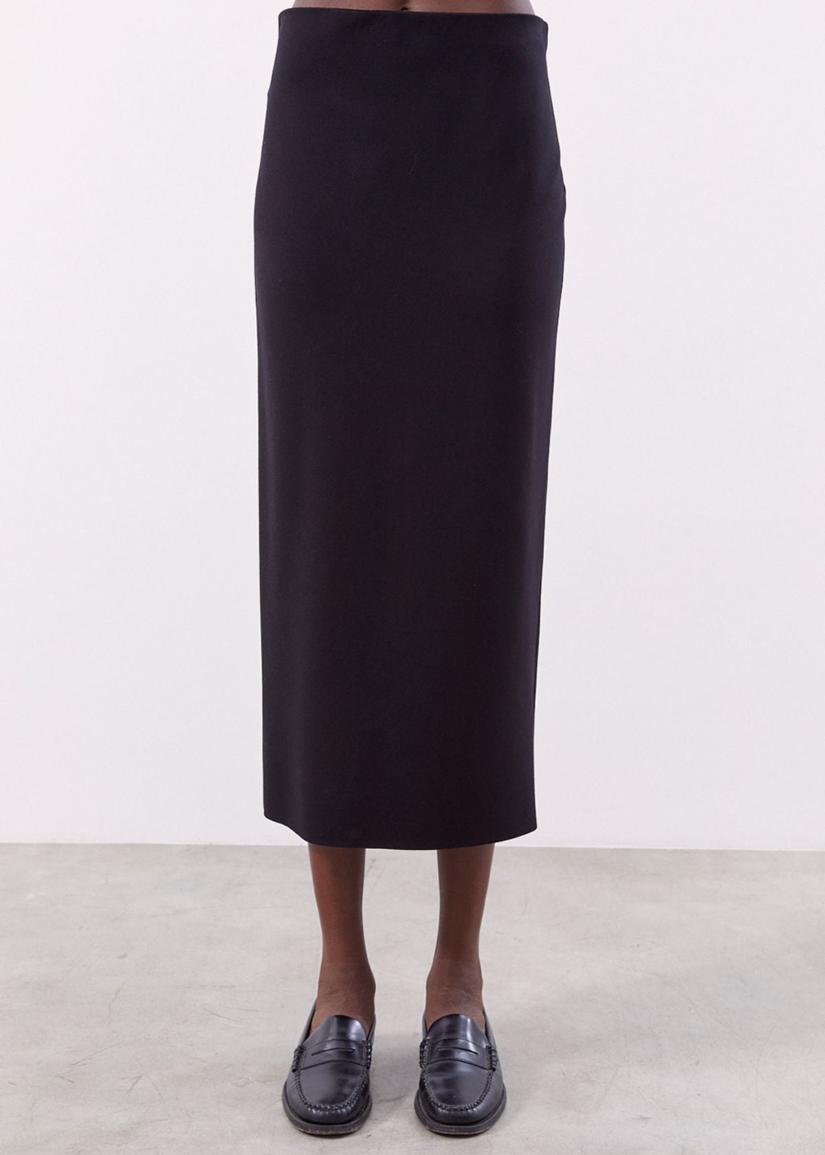 MEIMEIJ Knit Midi Skirt - Black