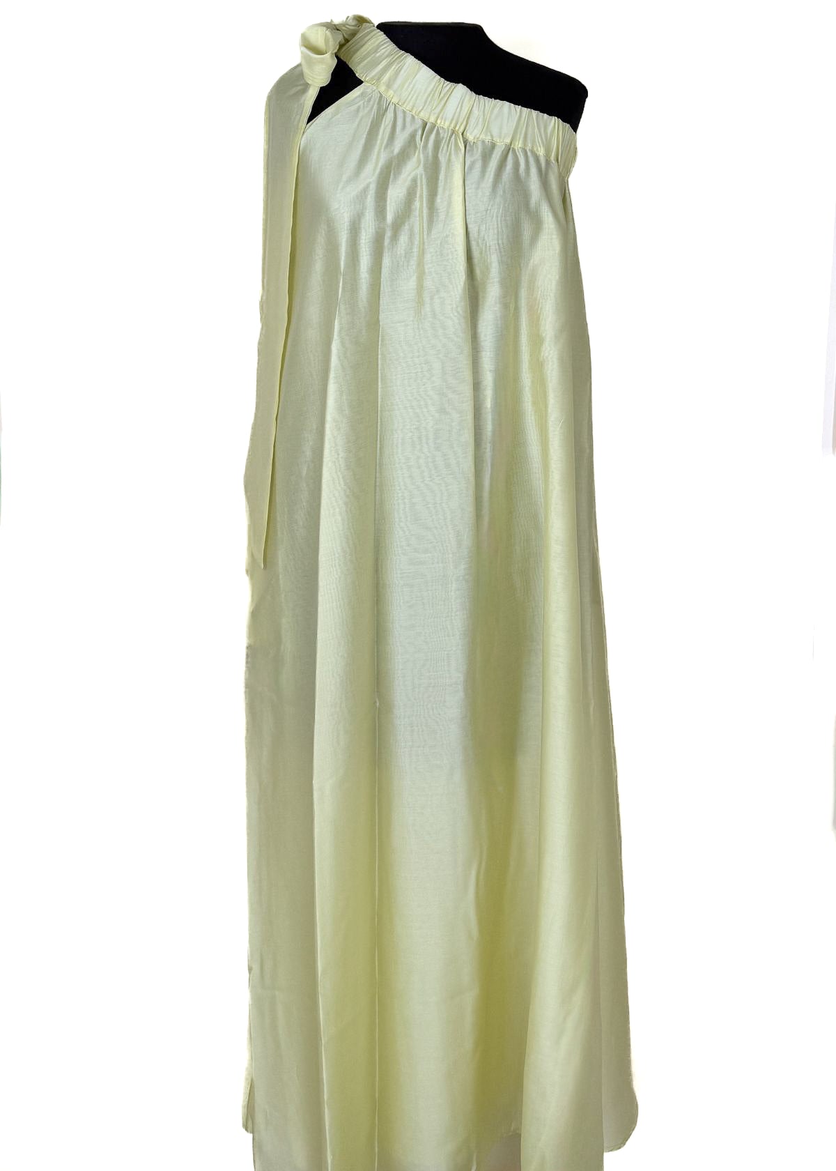 MEIMEIJ One Shoulder Midi Dress - Sunny Lime
