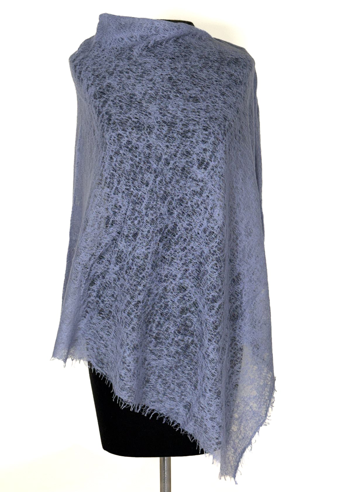 MIRROR IN THE SKY Semi Felted Poncho - Ferrite