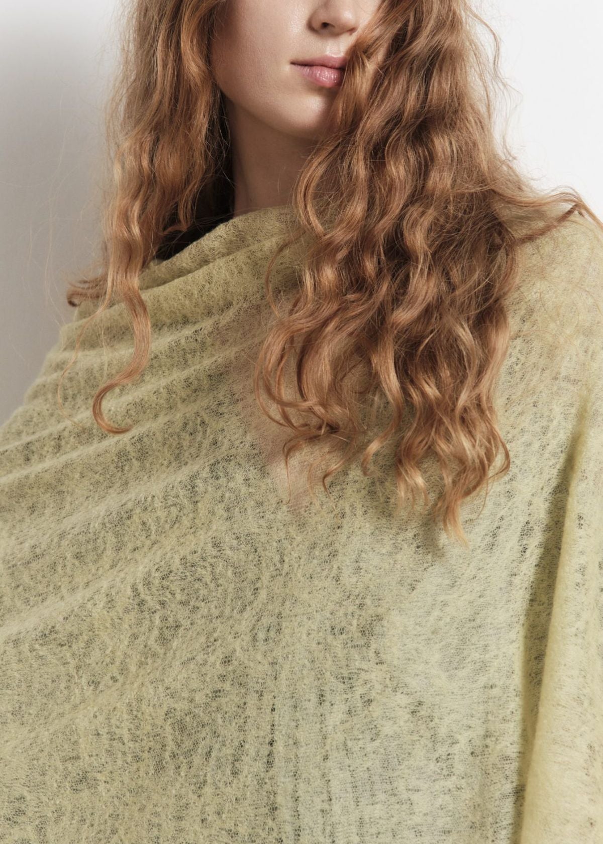 MIRROR IN THE SKY Semi Felted Poncho - Chrysalis