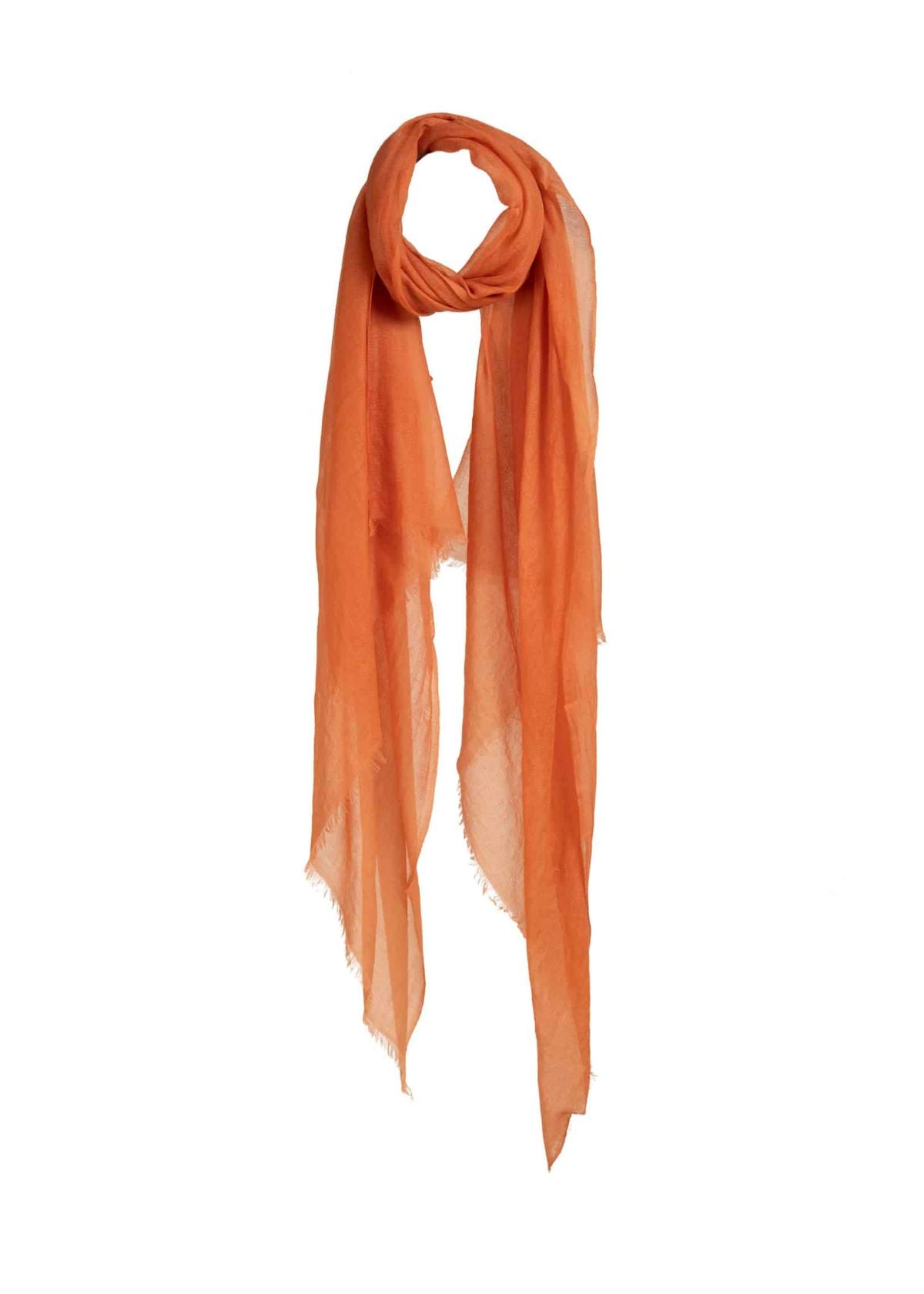 MIRROR IN THE SKY Souffle Cashmere Shawl Ember