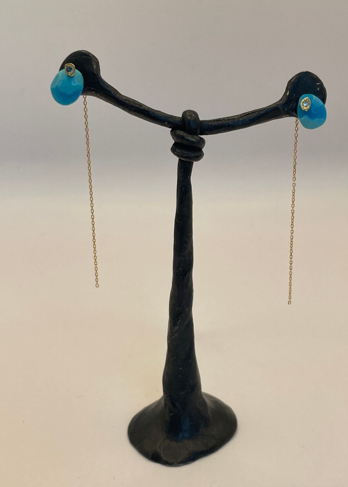 MONAKA Flat Pierced Earring - Turquoise