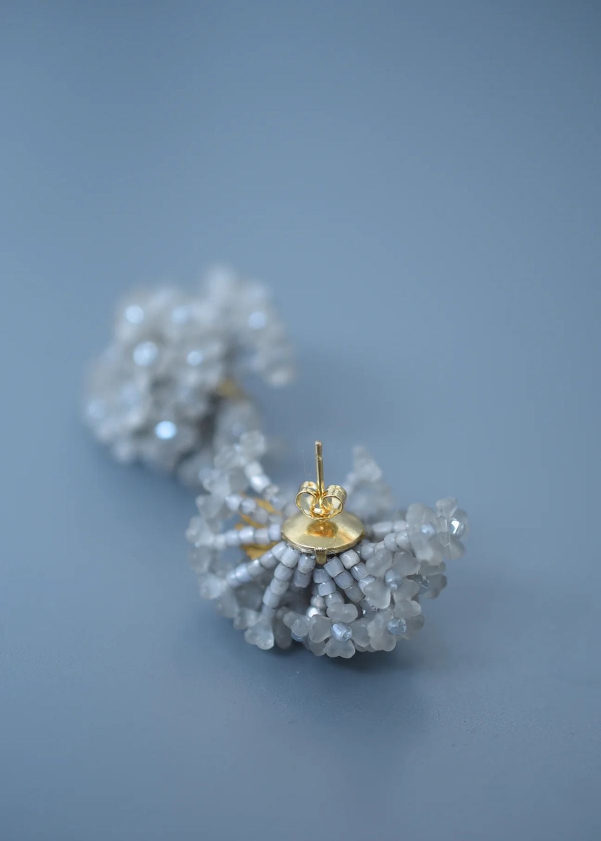 MONSHIRO Ajisai Earring - Grey