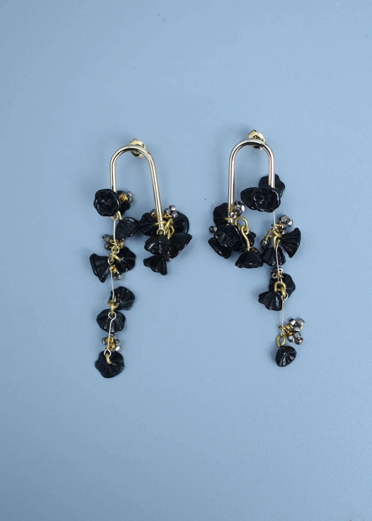 MONSHIRO Hollyhock Bouquet Earring