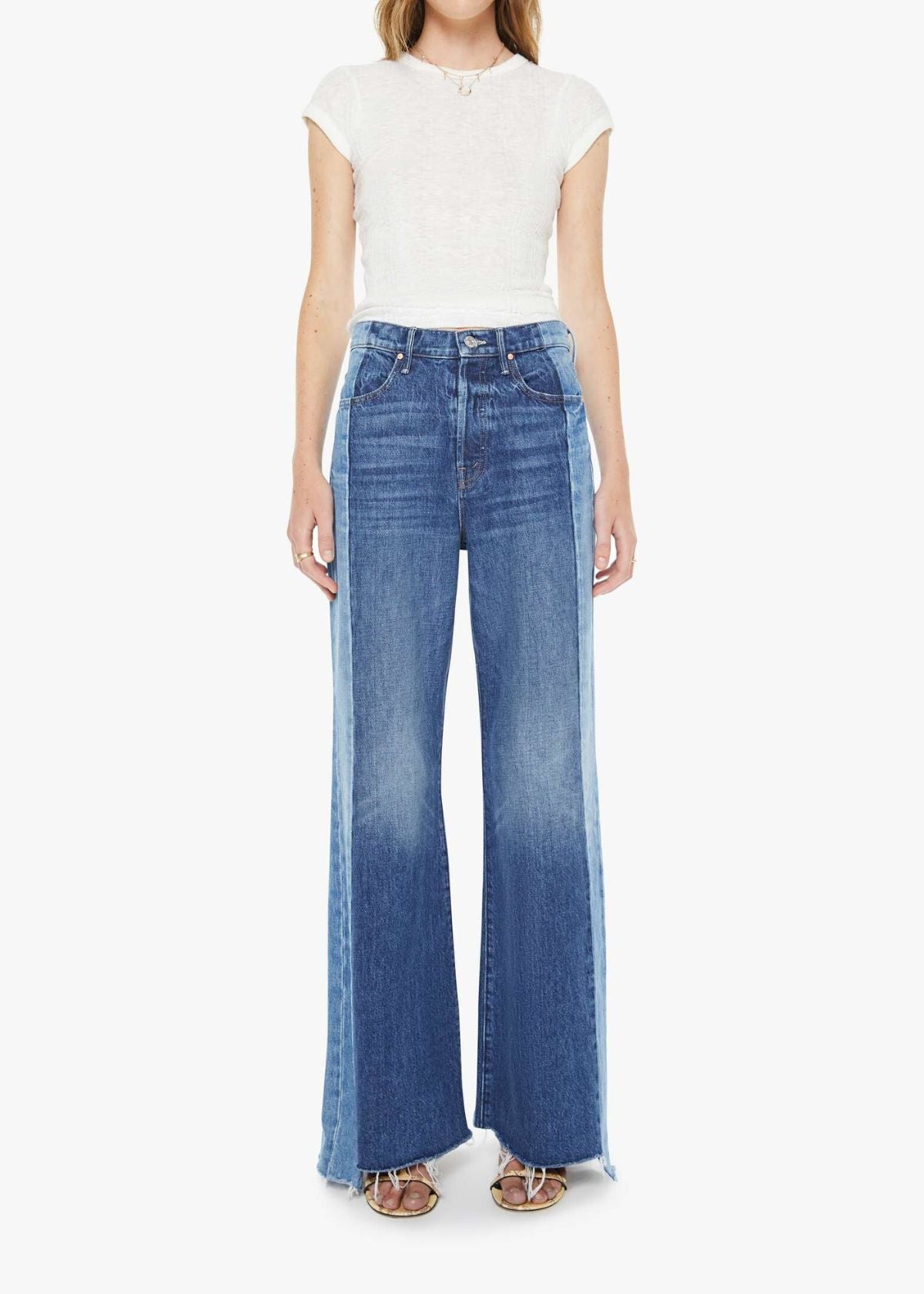 MOTHER The Tux Sidestepper Sneak Fray Jean - Double Take