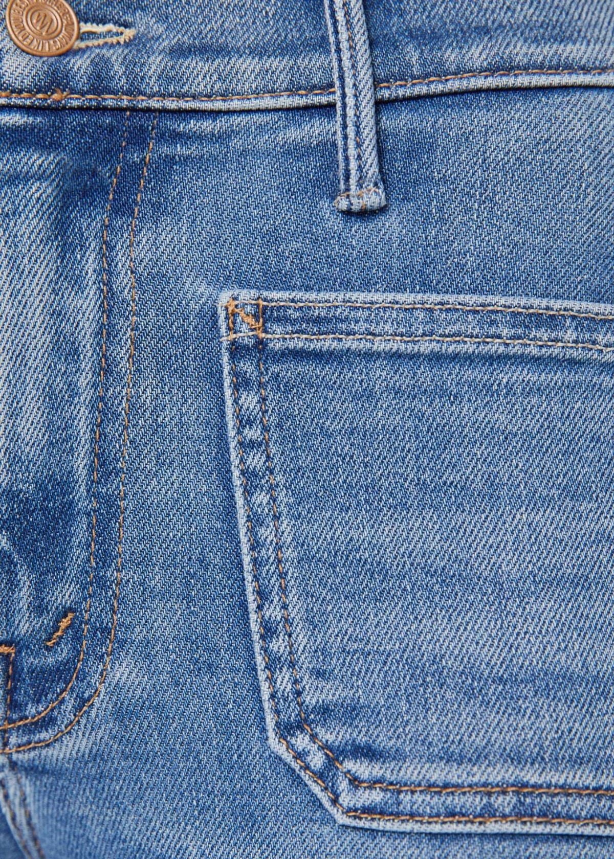 MOTHER The Patch Pocket Weekender Jean - Poppin' Wheelies