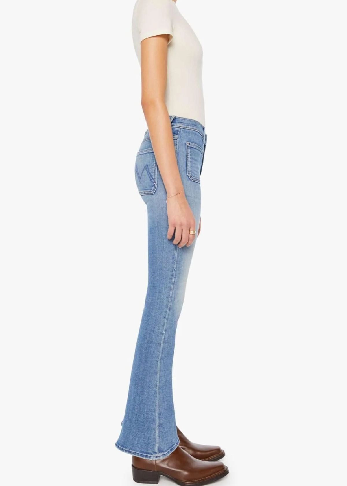 MOTHER The Patch Pocket Weekender Jean - Poppin' Wheelies