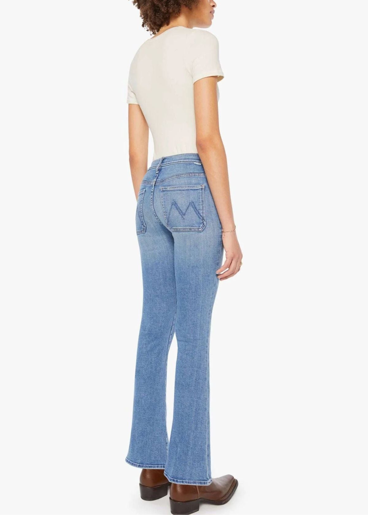 MOTHER The Patch Pocket Weekender Jean - Poppin' Wheelies