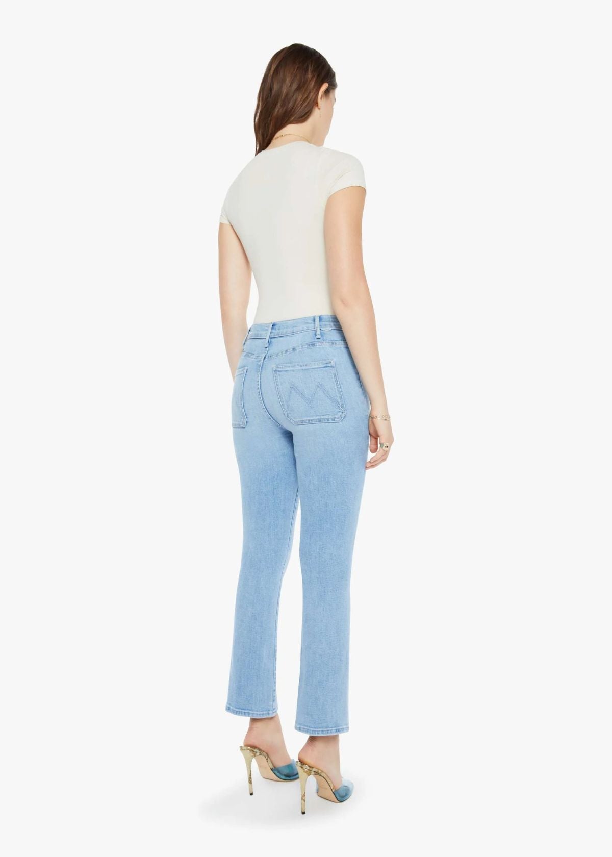 MOTHER Hustler Patch Pocket Ankle Jean - Tune in Tune out