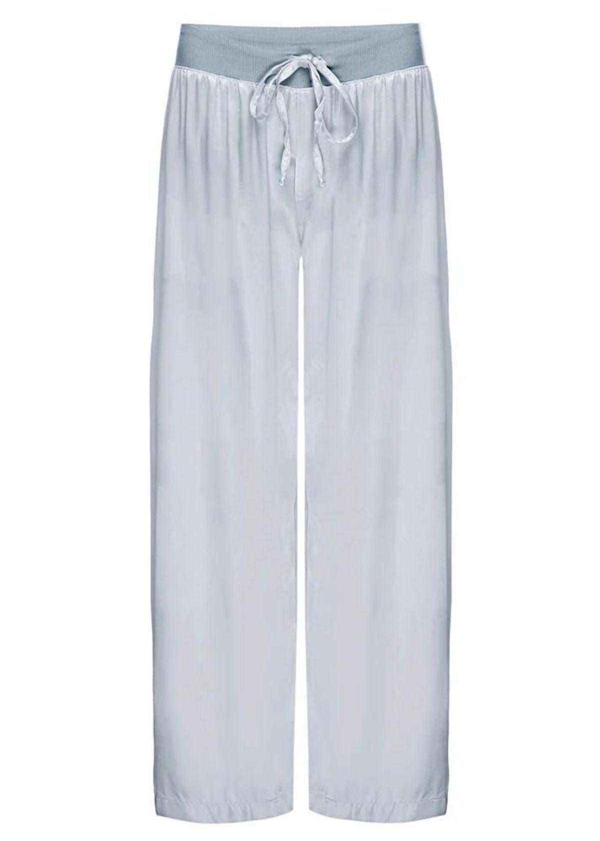 PJ HARLOW Jolie Satin Capri Pant - Morning Blue