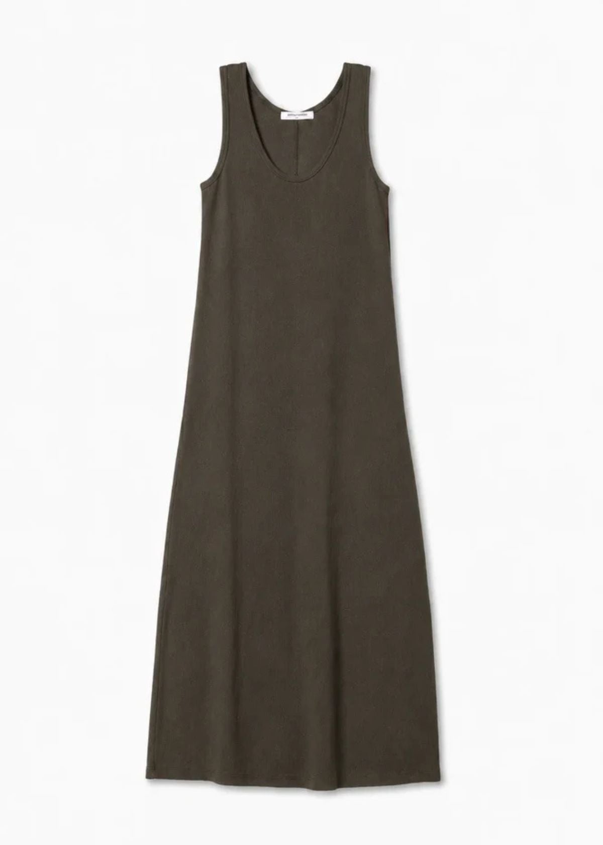 PERFECT WHITE TEE Edith Midi Length Tank Dress - Dark Olive