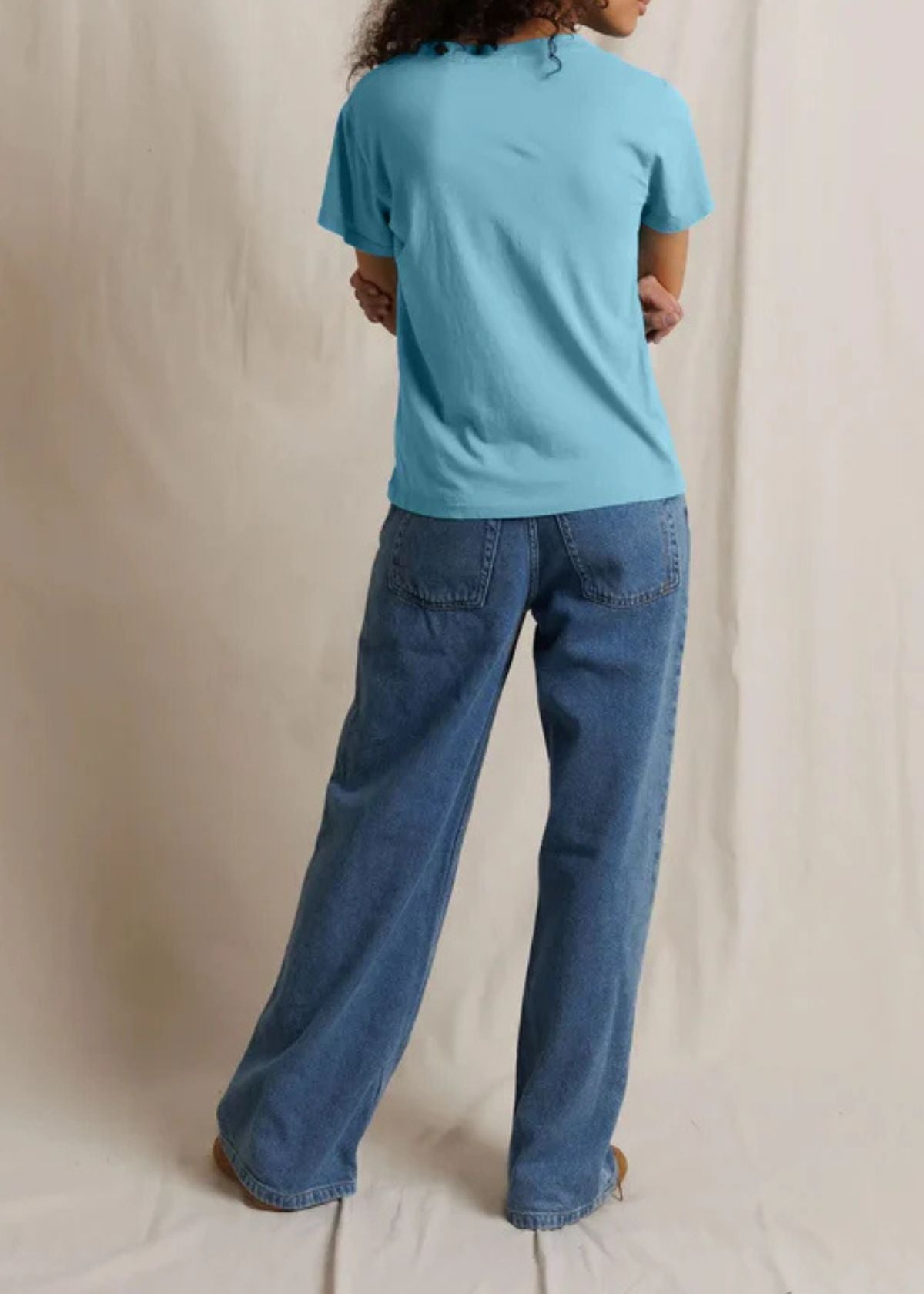 PERFECT WHITE TEE Hendrix Boxy Tee - Milky Blue