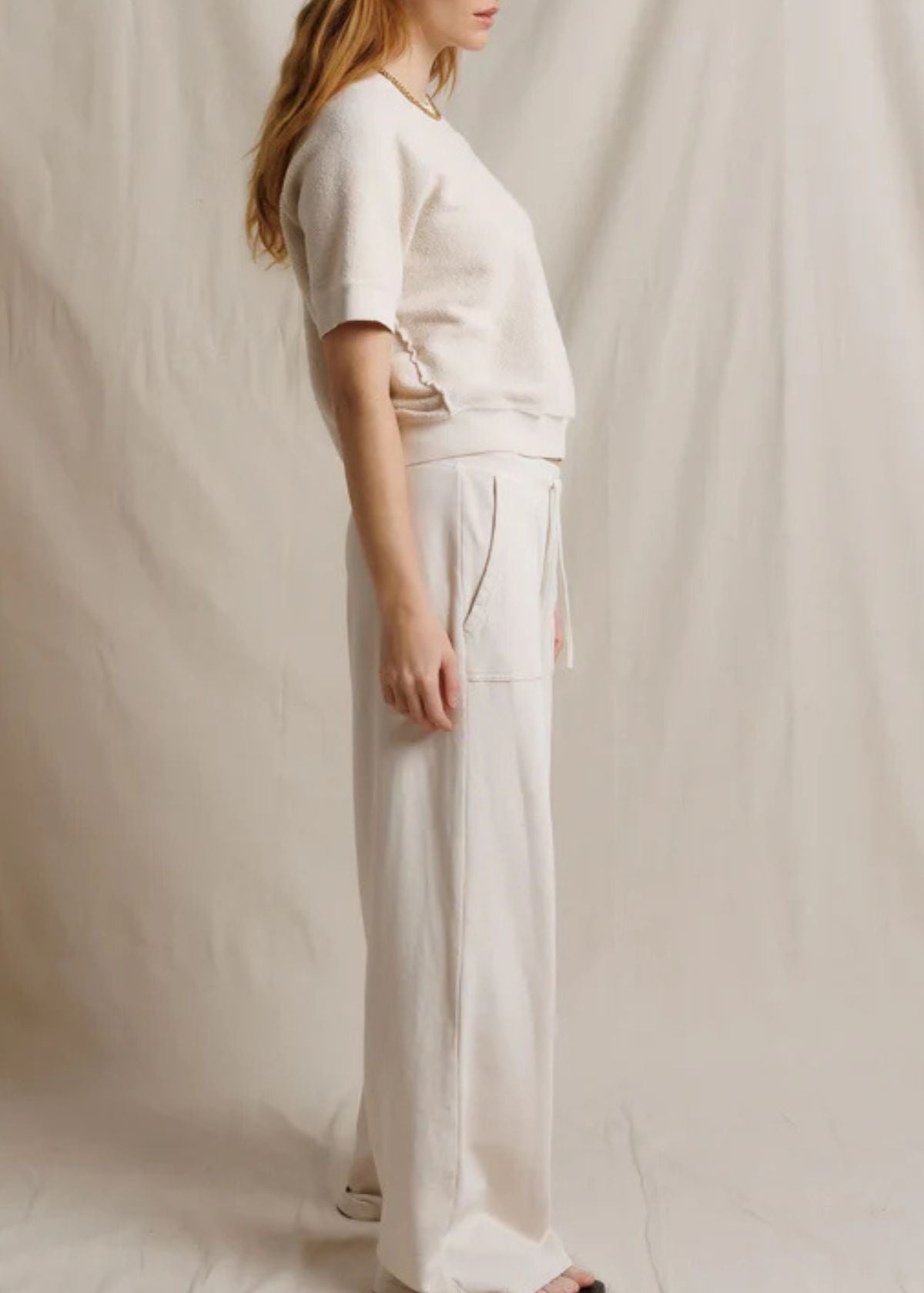 PERFECT WHITE TEE Noa French Terry Pant - Sugar