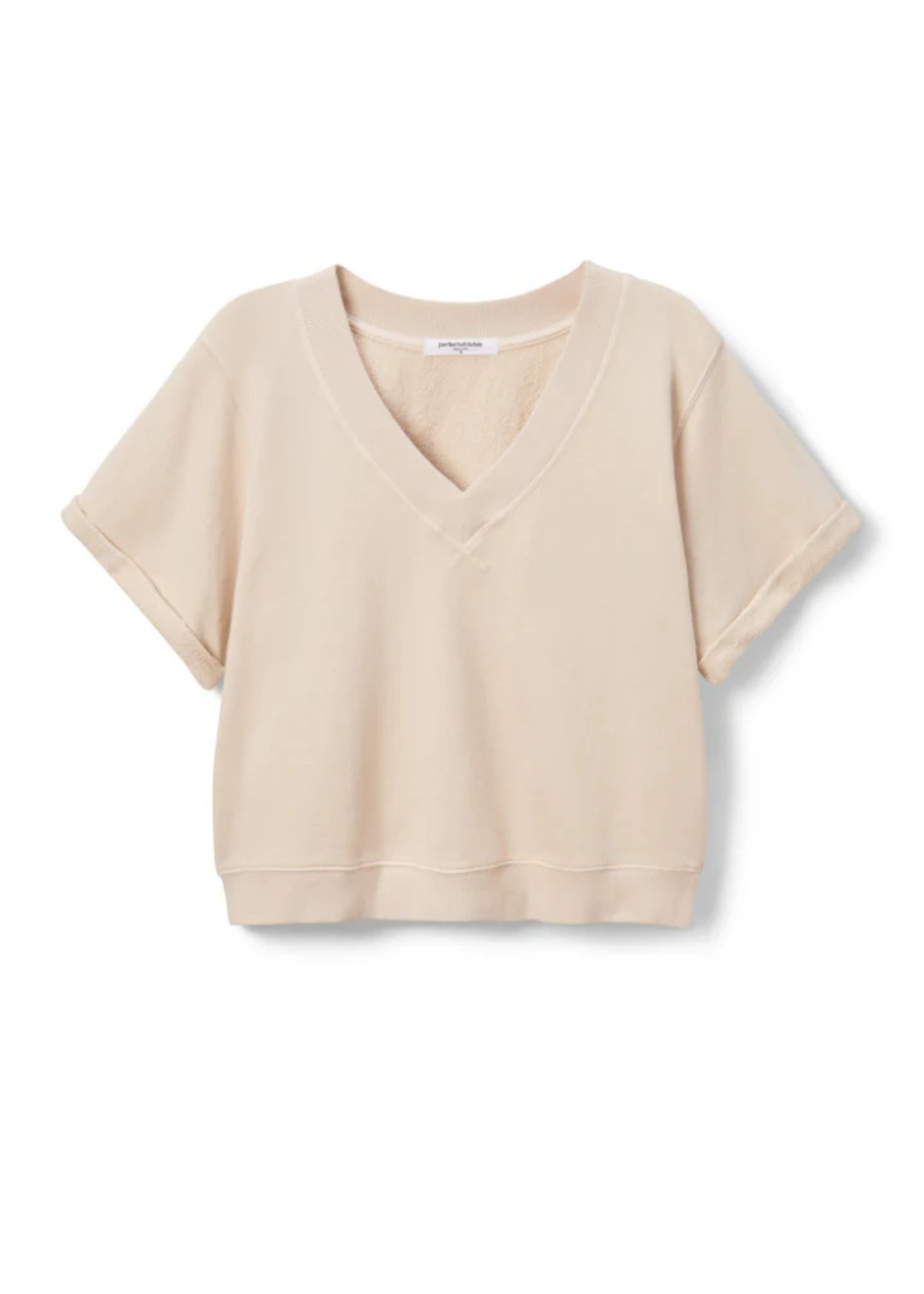 PERFECT WHITE TEE Briggs French Terry Sweatshirt - Sugar
