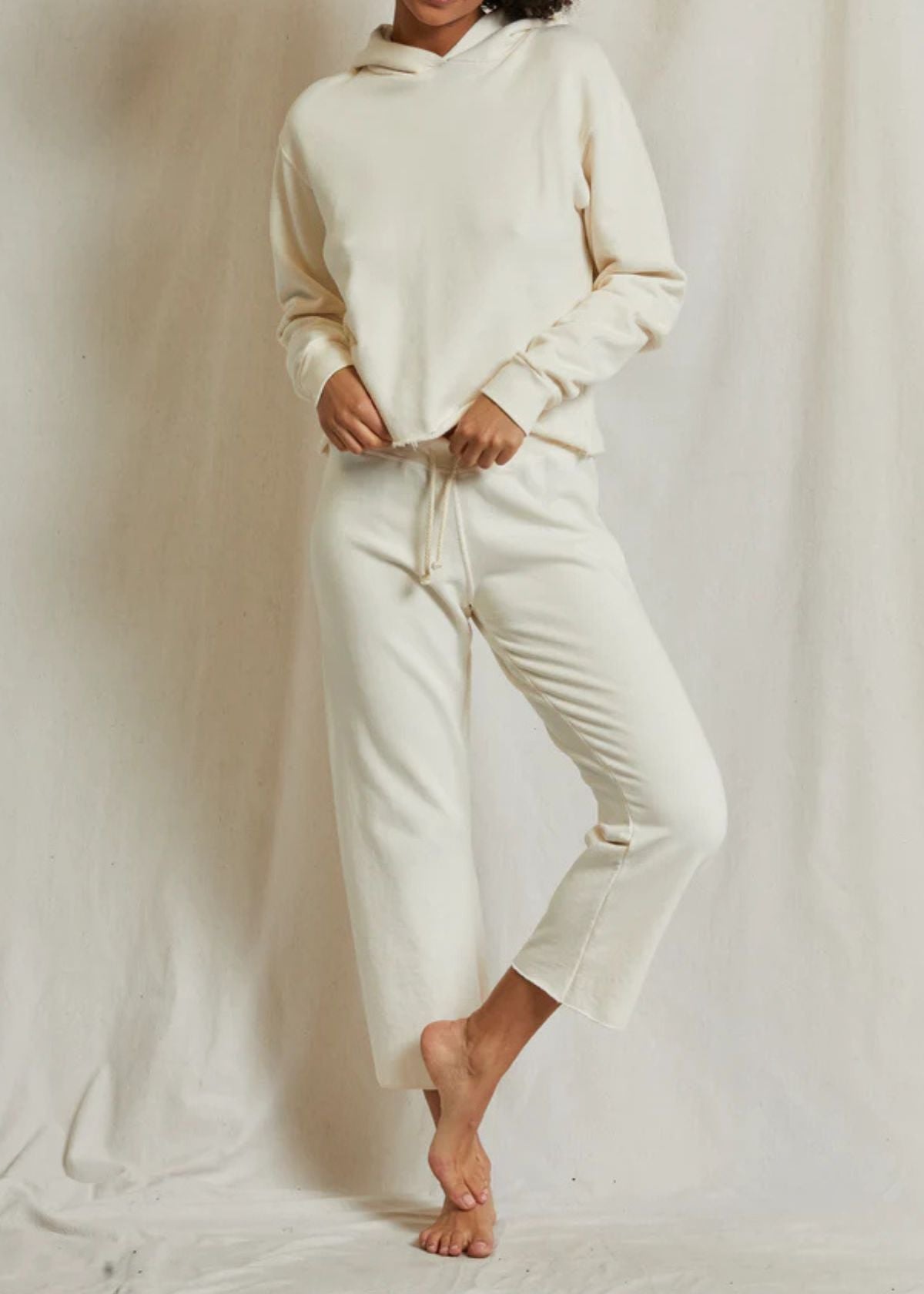 PERFECT WHITE TEE Jamaica Fleece Drawstring Pant - Sugar