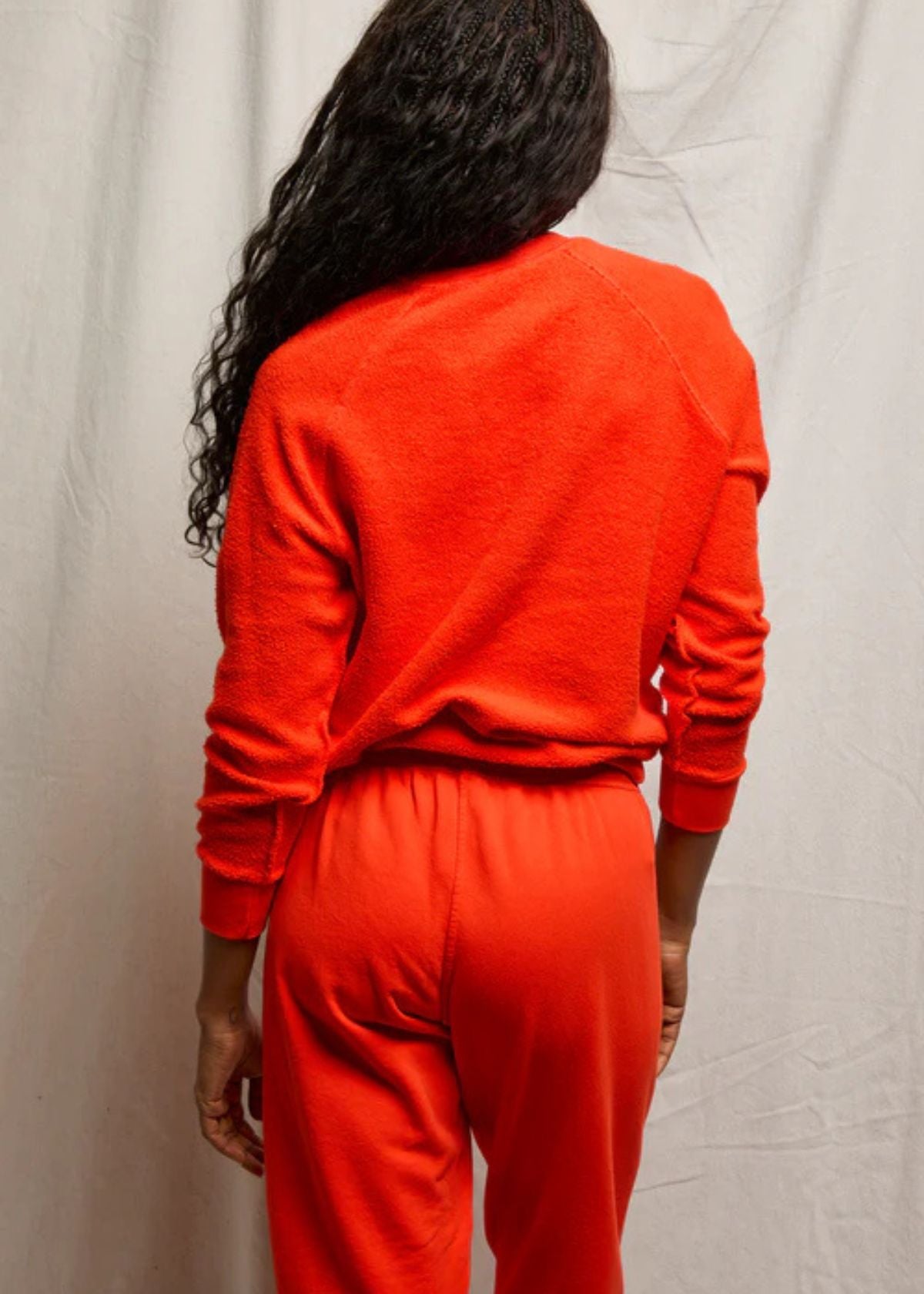 PERFECT WHITE TEE Ziggie Inside Out Fleece Sweatshirt - Tomato