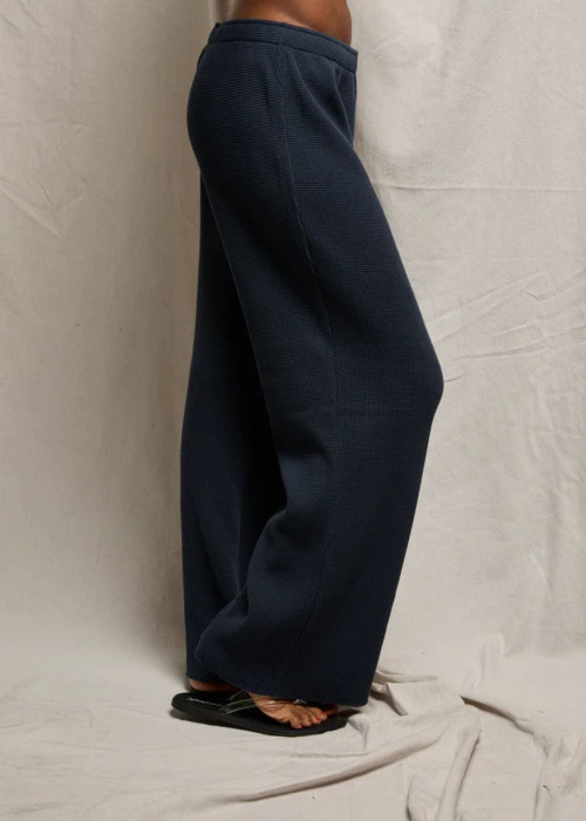 PERFECT WHITE TEE Shane Waffle Pant - Navy