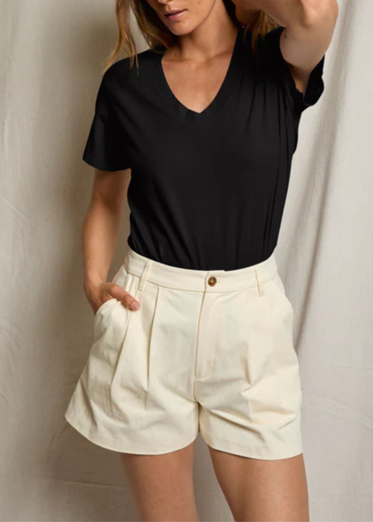 PERFECT WHITE TEE Mei Twill Short - Sugar