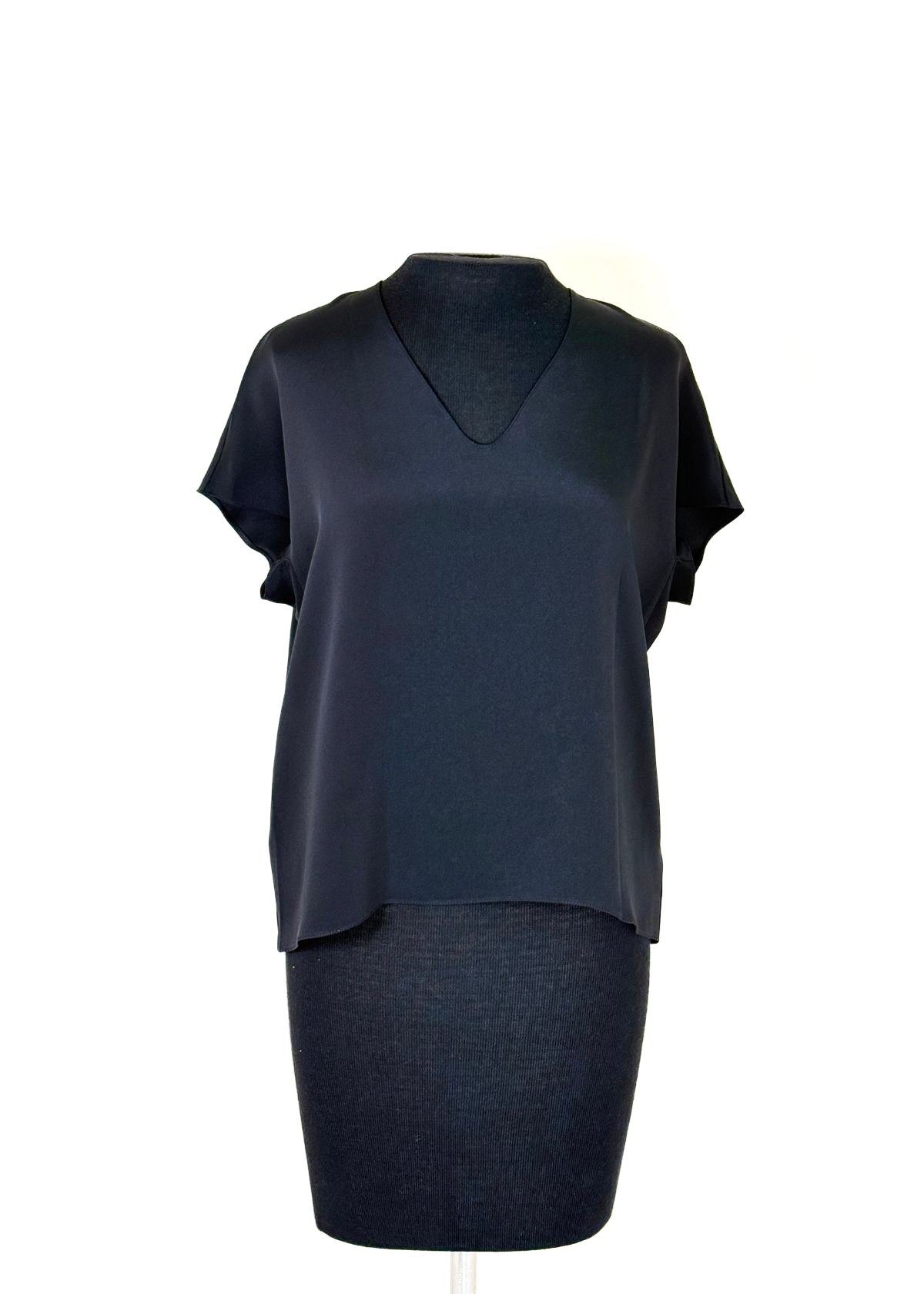 PETER COHEN Gus Silk Top - Black