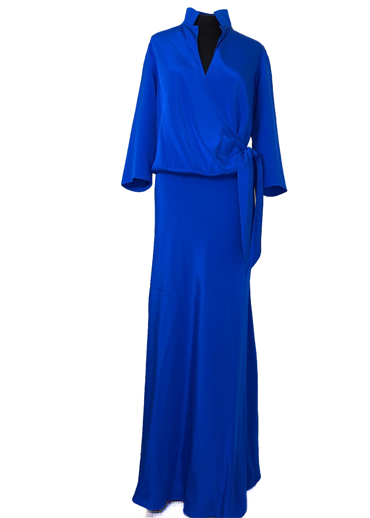 PETER COHEN Blouse Wrap Dress - Electric Blue