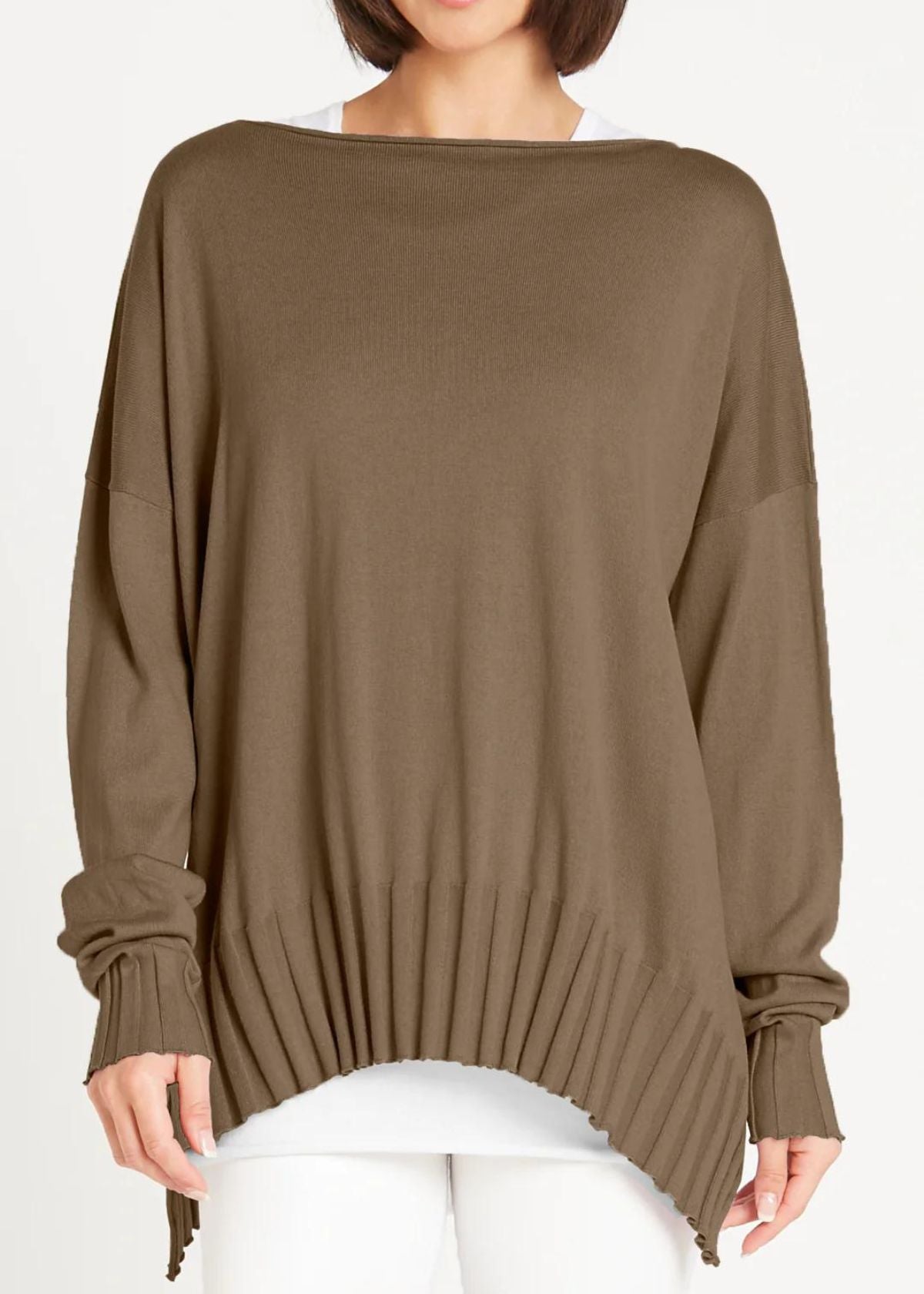 Planet By Lauren shops G Boatneck Ribbed Sweater