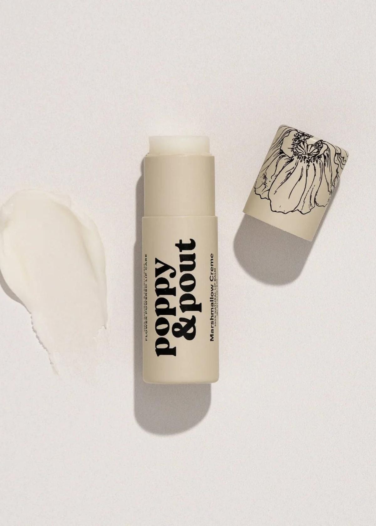 POPPY & POUT Lip Balm - Marshmallow Creme