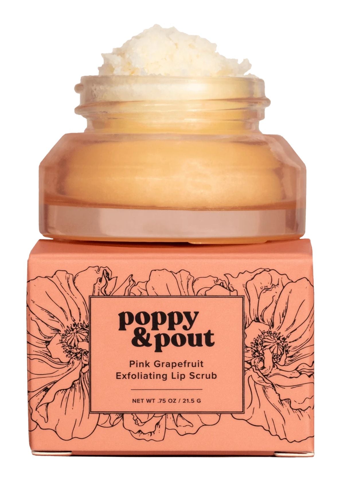 POPPY & POUT Lip Scrub - Pink Grapefruit