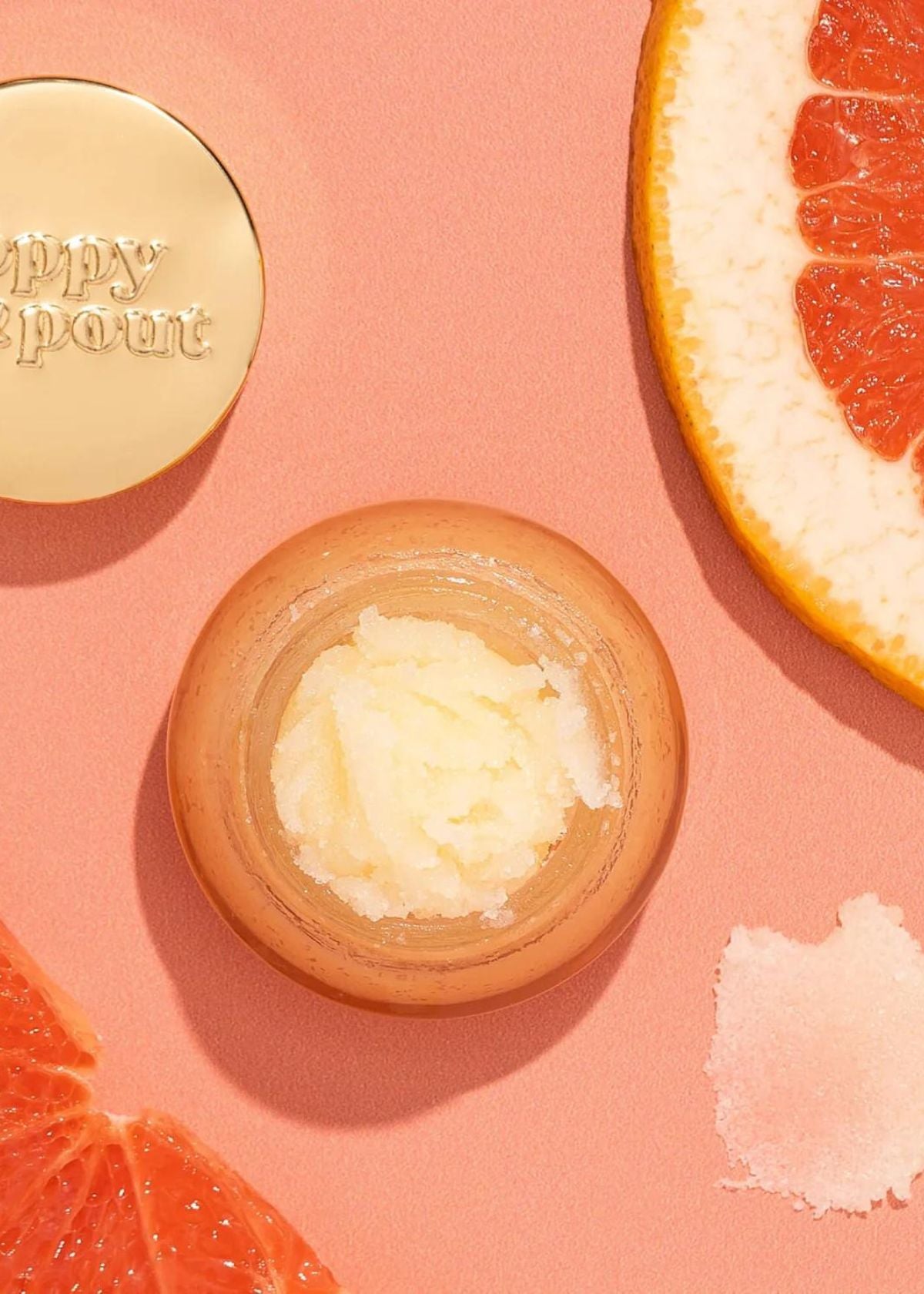POPPY & POUT Lip Scrub - Pink Grapefruit