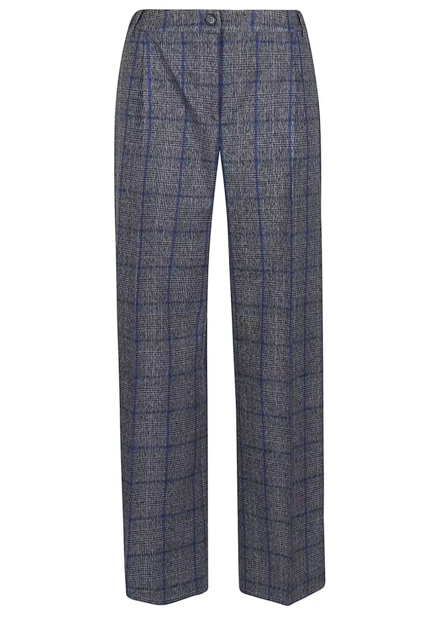 PUROTATTO Wide Leg Pant - Grey/Blue