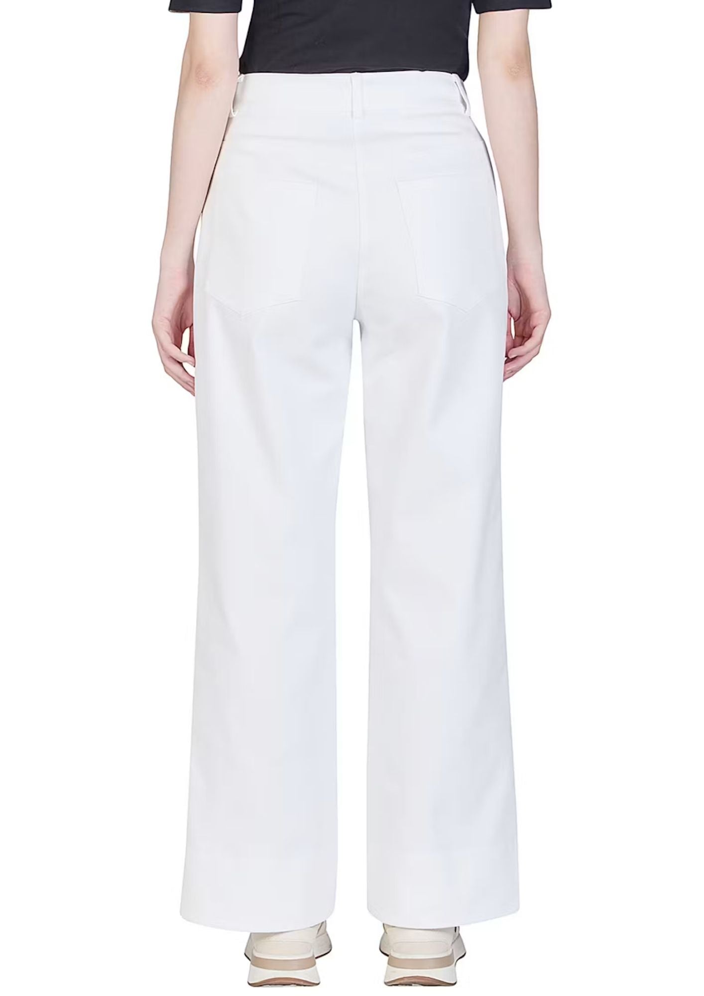 PUROTATTO Wide Leg Jean - White