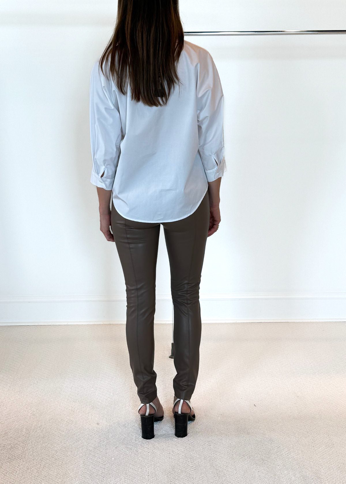 RAFFAELLO ROSSI Resa Vegan Leather Pant - Nut