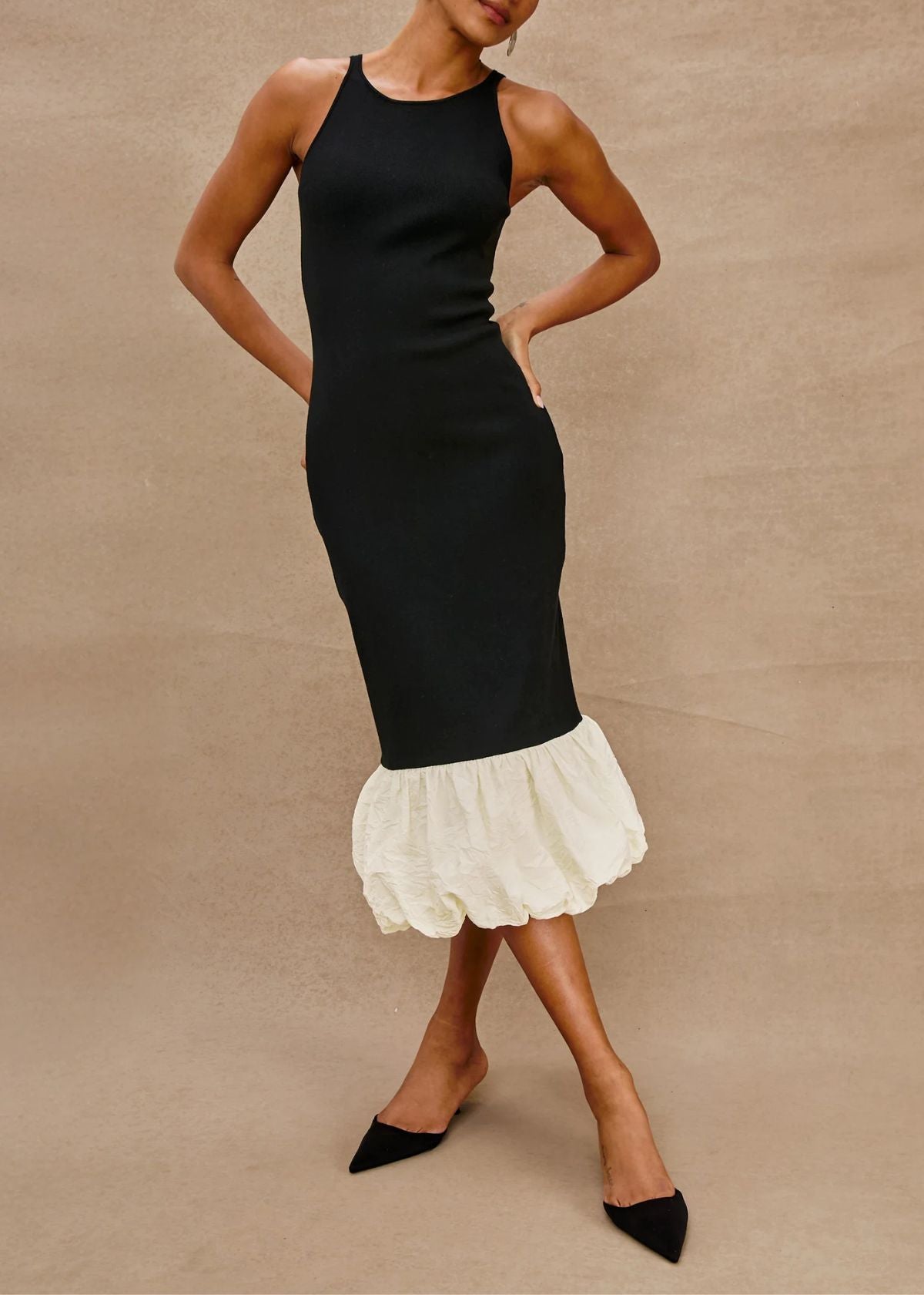 RAILS Cheryl Knit Dress - Black/Ivory