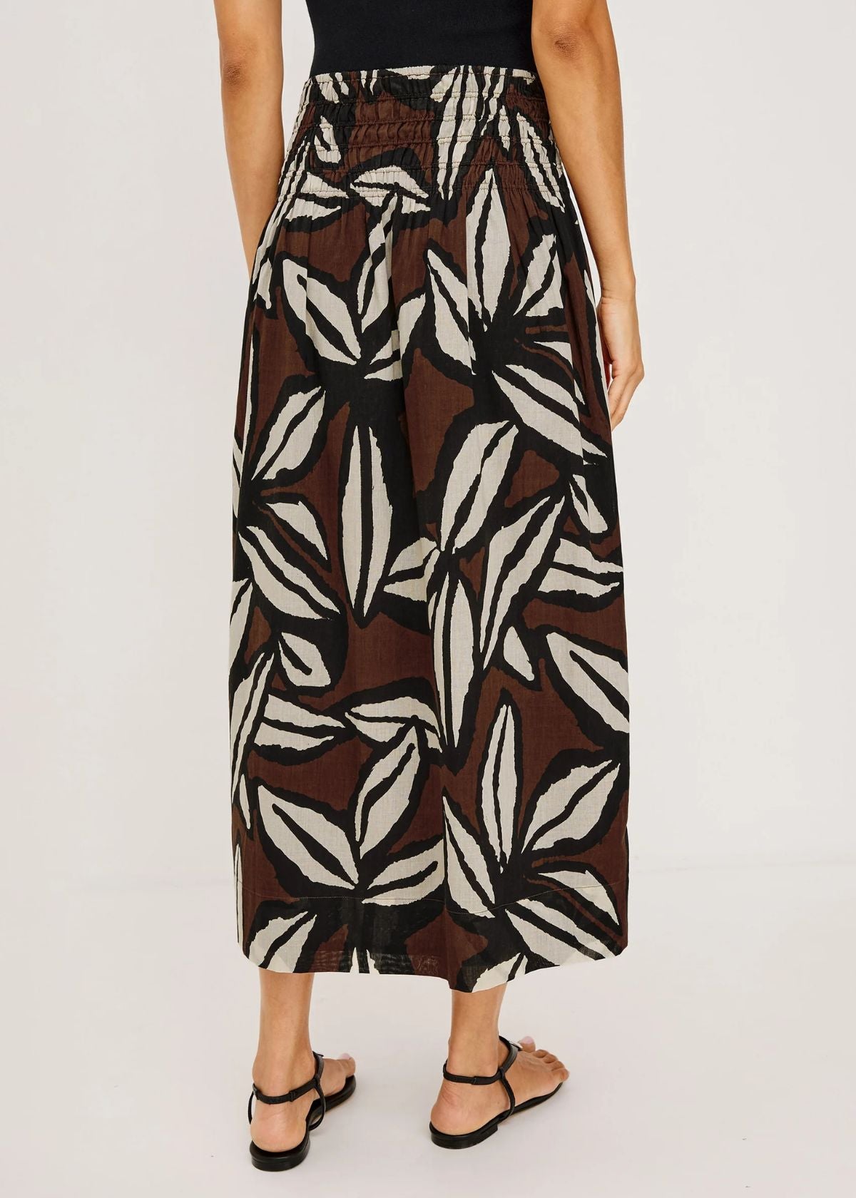 RAILS Alessa Midi Skirt - Cocoa Floral
