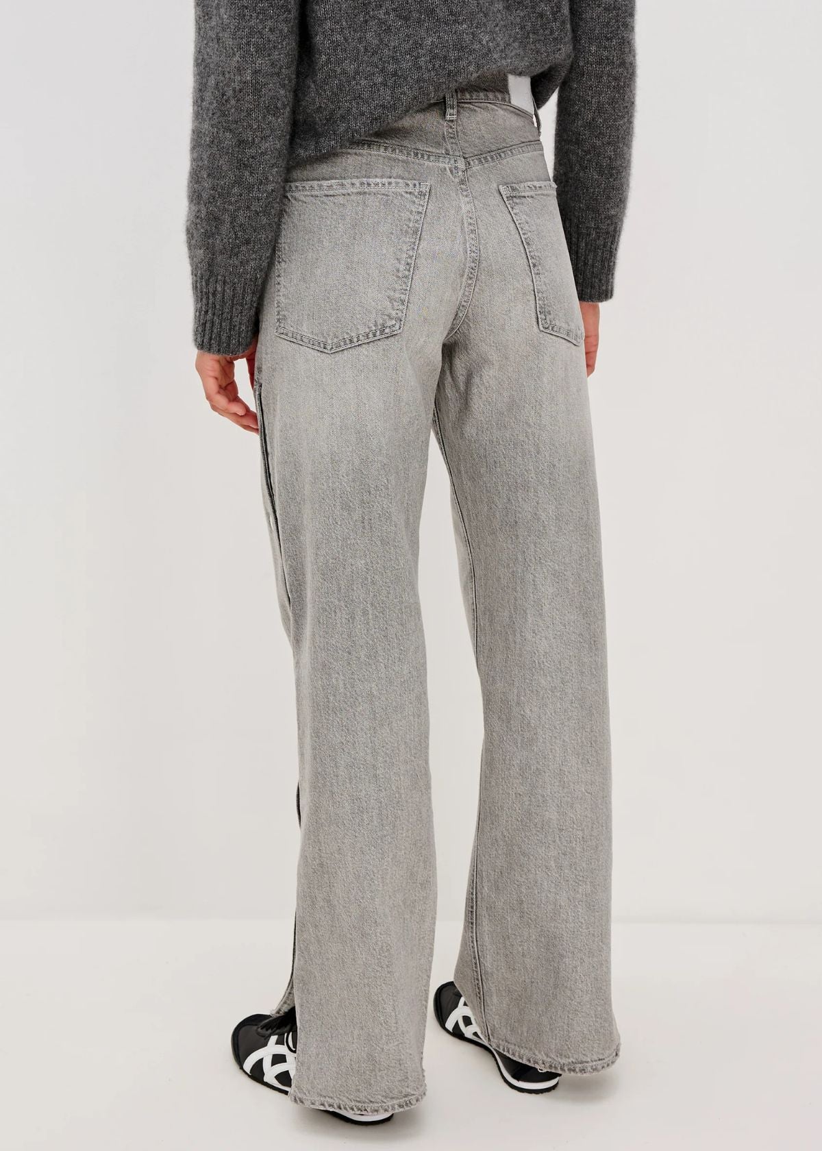 RAILS Del Mar Boyfriend Jean - Stone Grey Studded