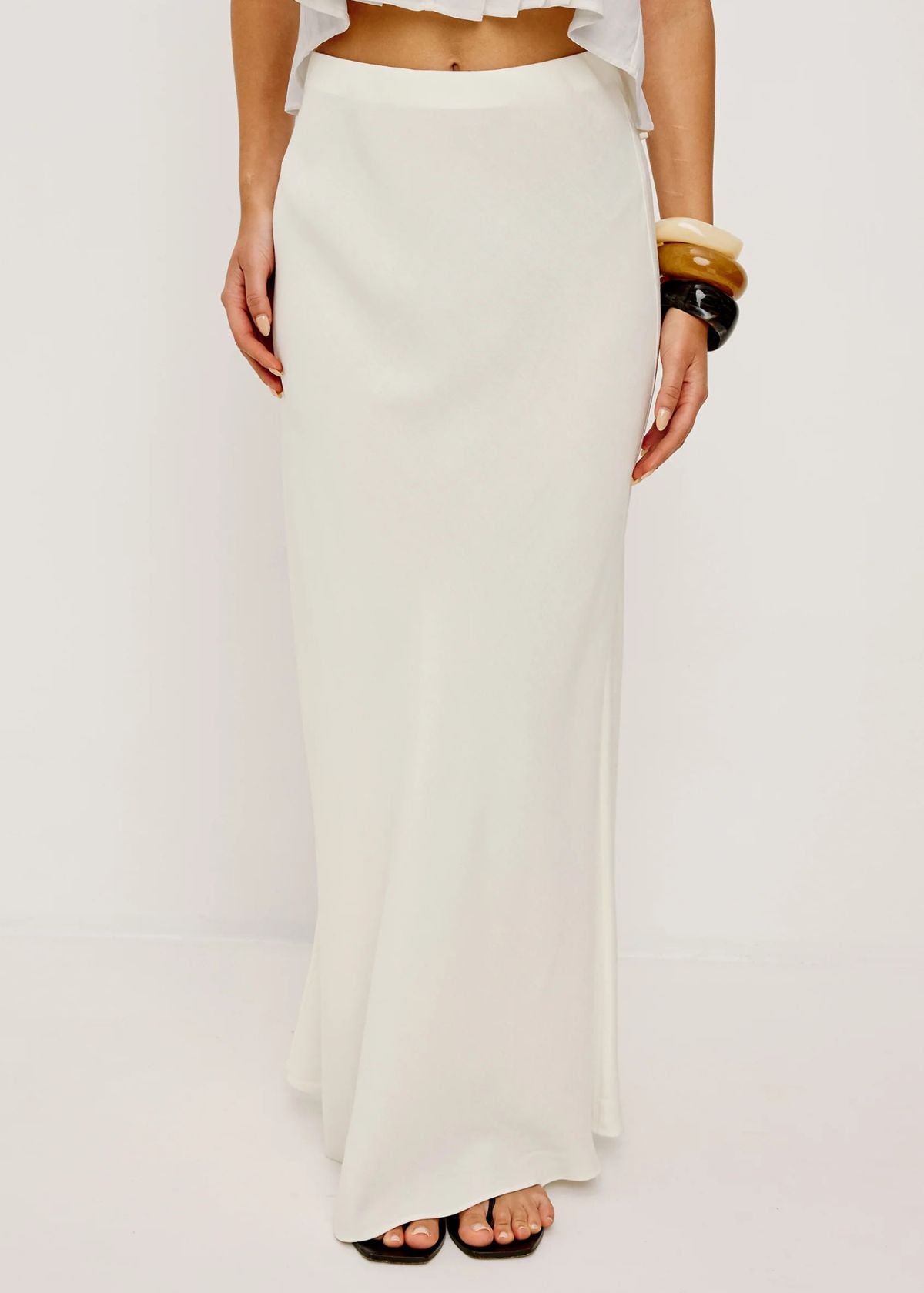 RAILS Romina Maxi Skirt - Ivory Linen