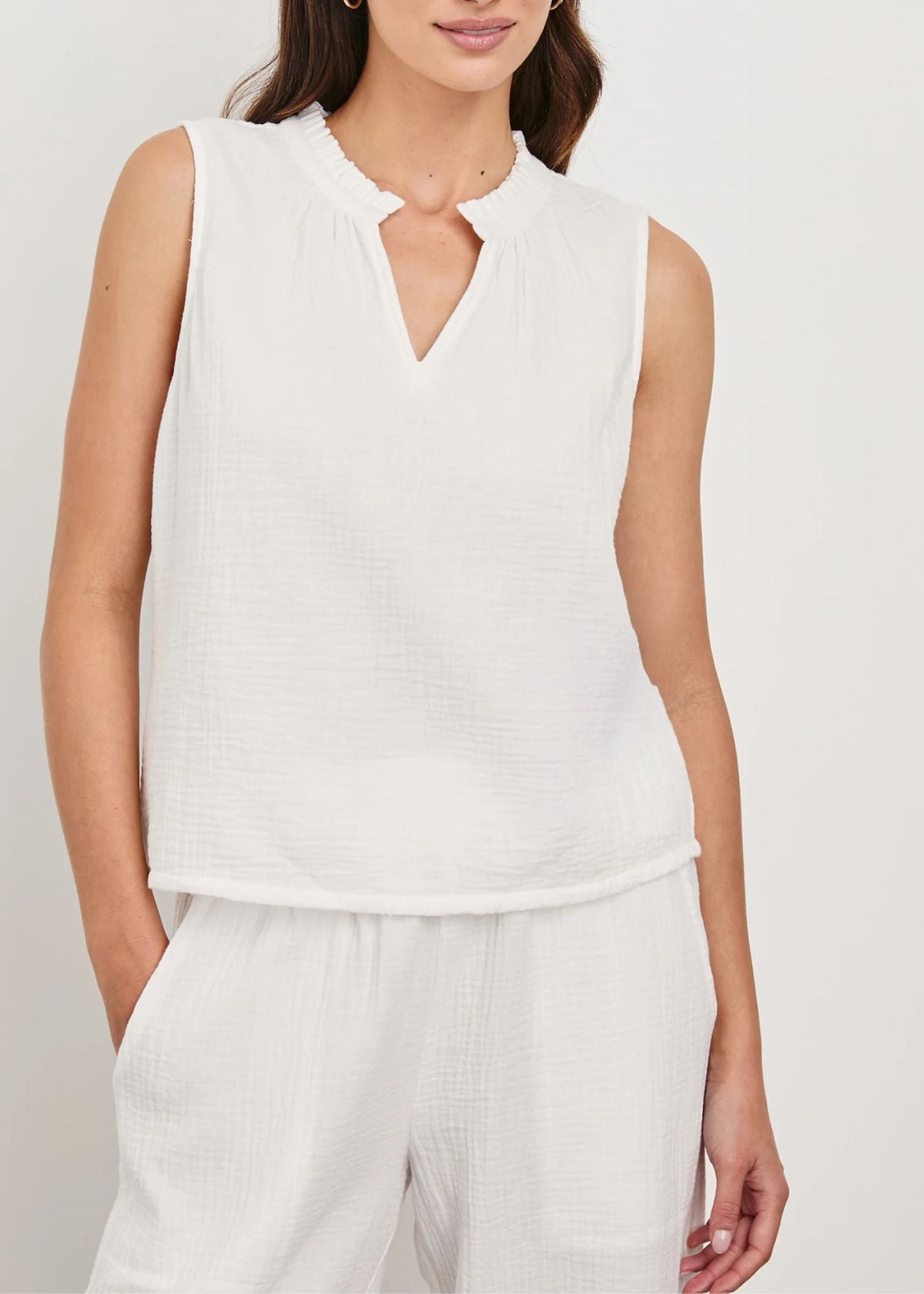 RAILS Christy Top - White
