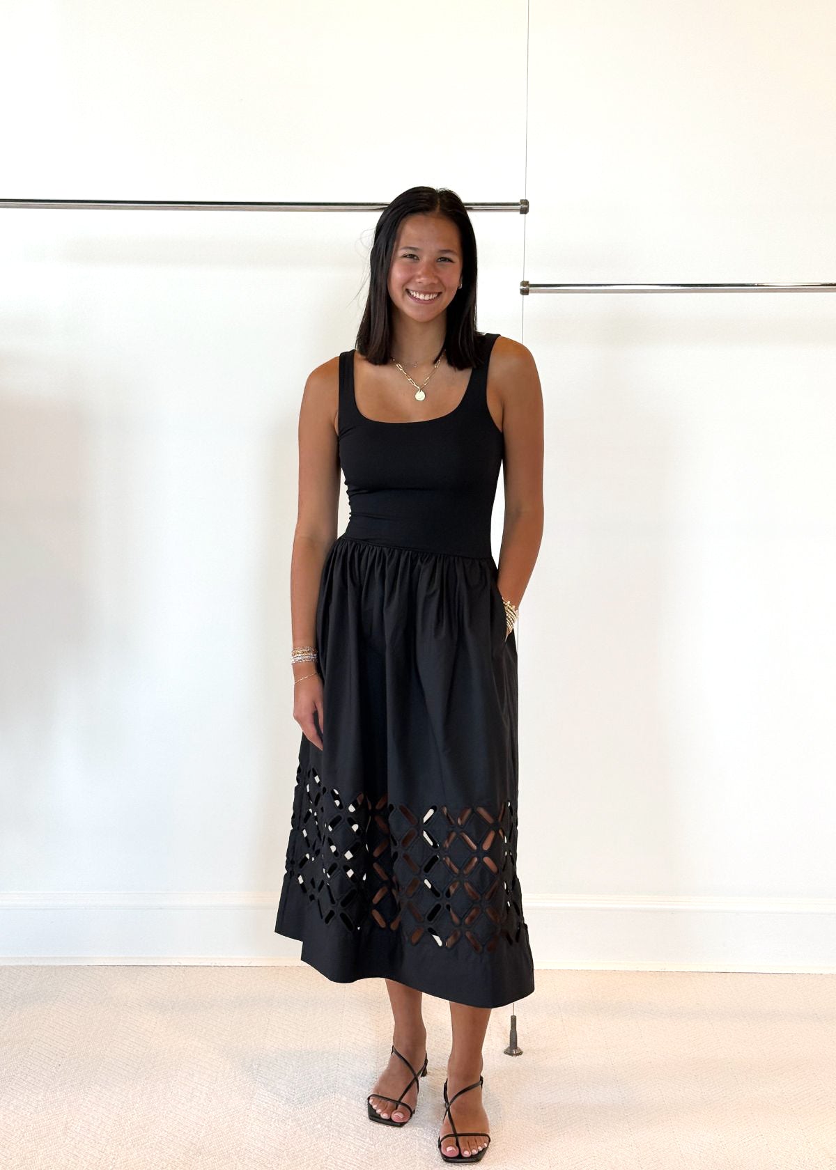 RAILS Nadya Midi Dress - Black