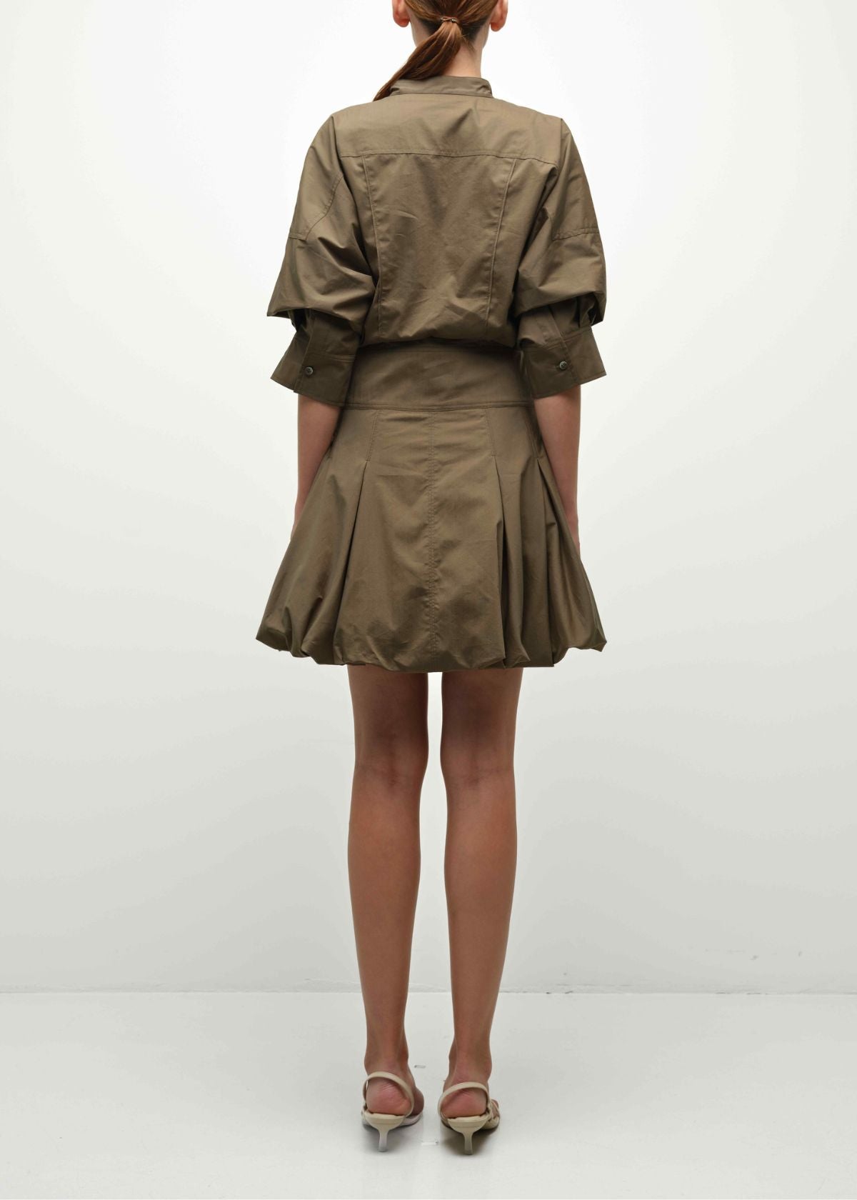 SIMKHAI Effie Bubble Mini Dress - Sea Turtle