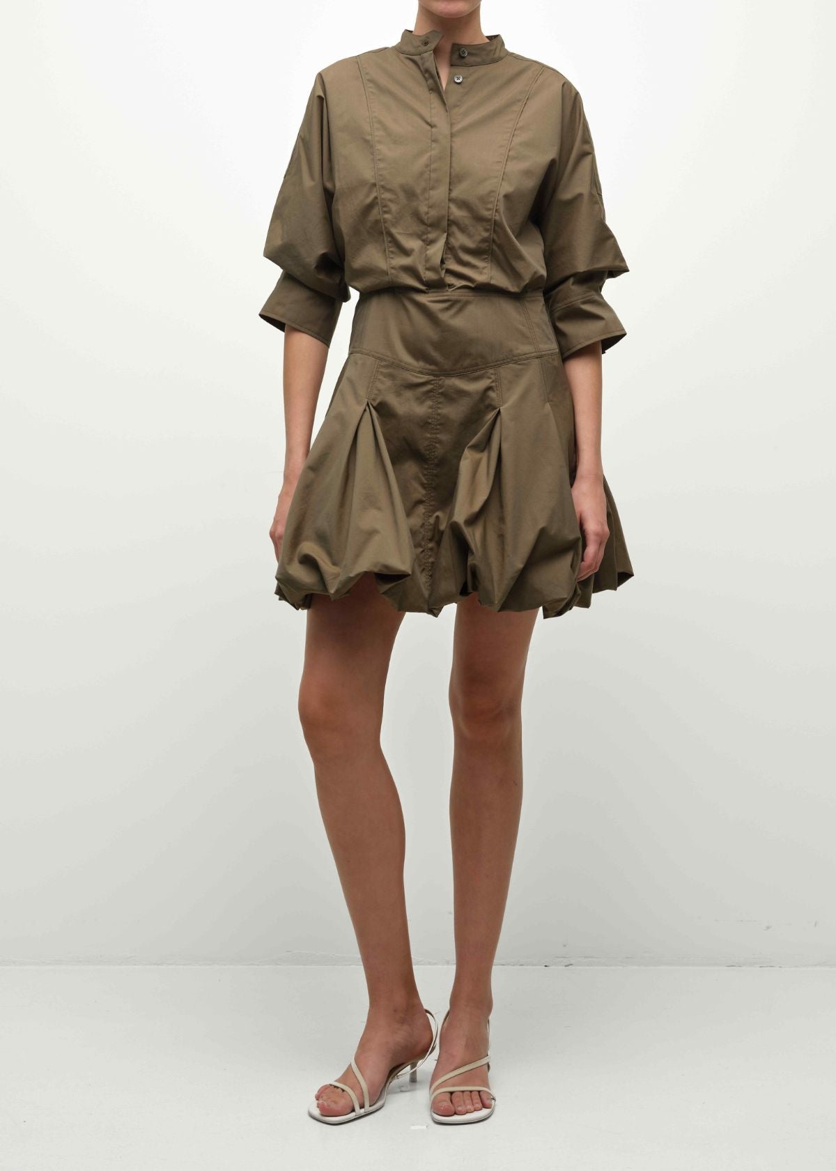 SIMKHAI Effie Bubble Mini Dress - Sea Turtle